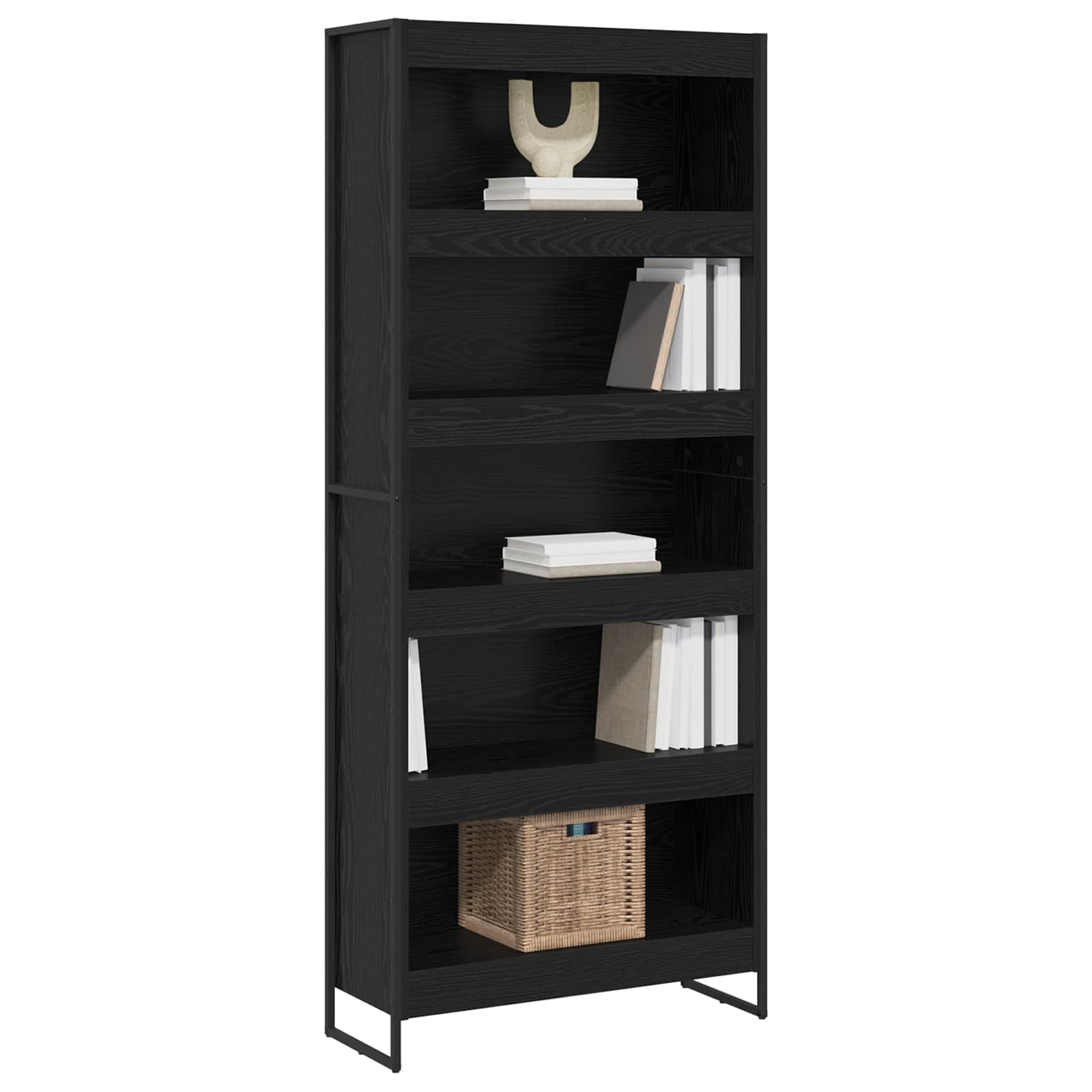 Bibliothèque 2 pcs Chêne noir 80 x 30 x 155 cm - XIOS