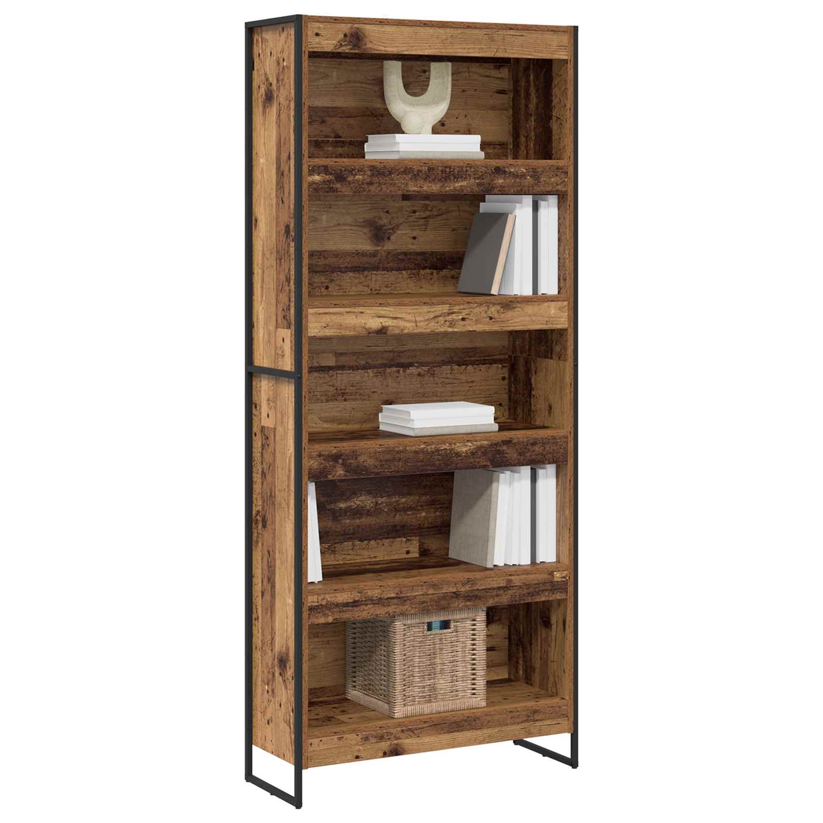 Bibliothèque 80 x 30 x 189,5 cm Bois d'ingénierie Bois Ancien - XIOS