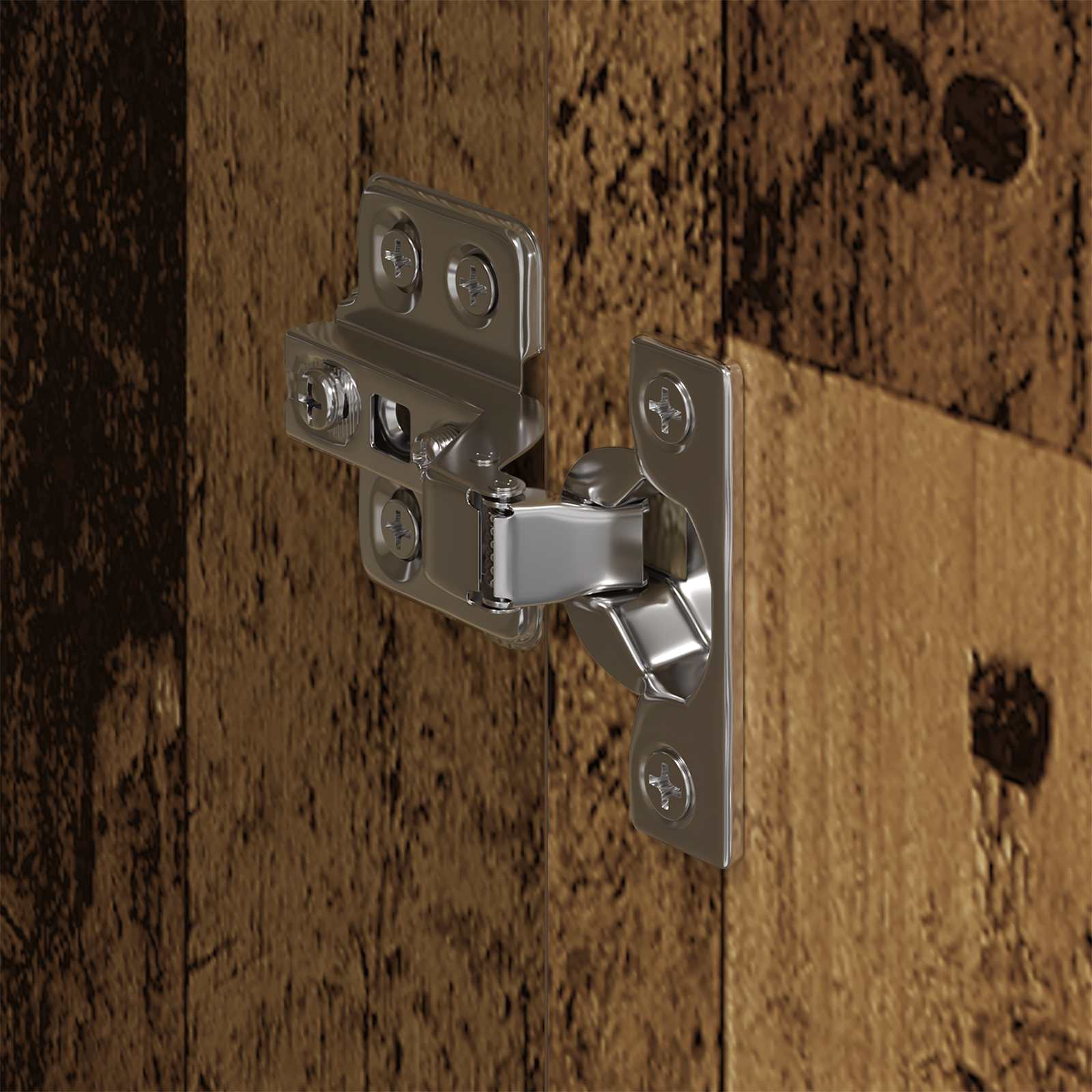 Garde-robe 2 pcs Bois Ancien 50 x 50 x 200 cm Bois d'ingénierie - XIOS