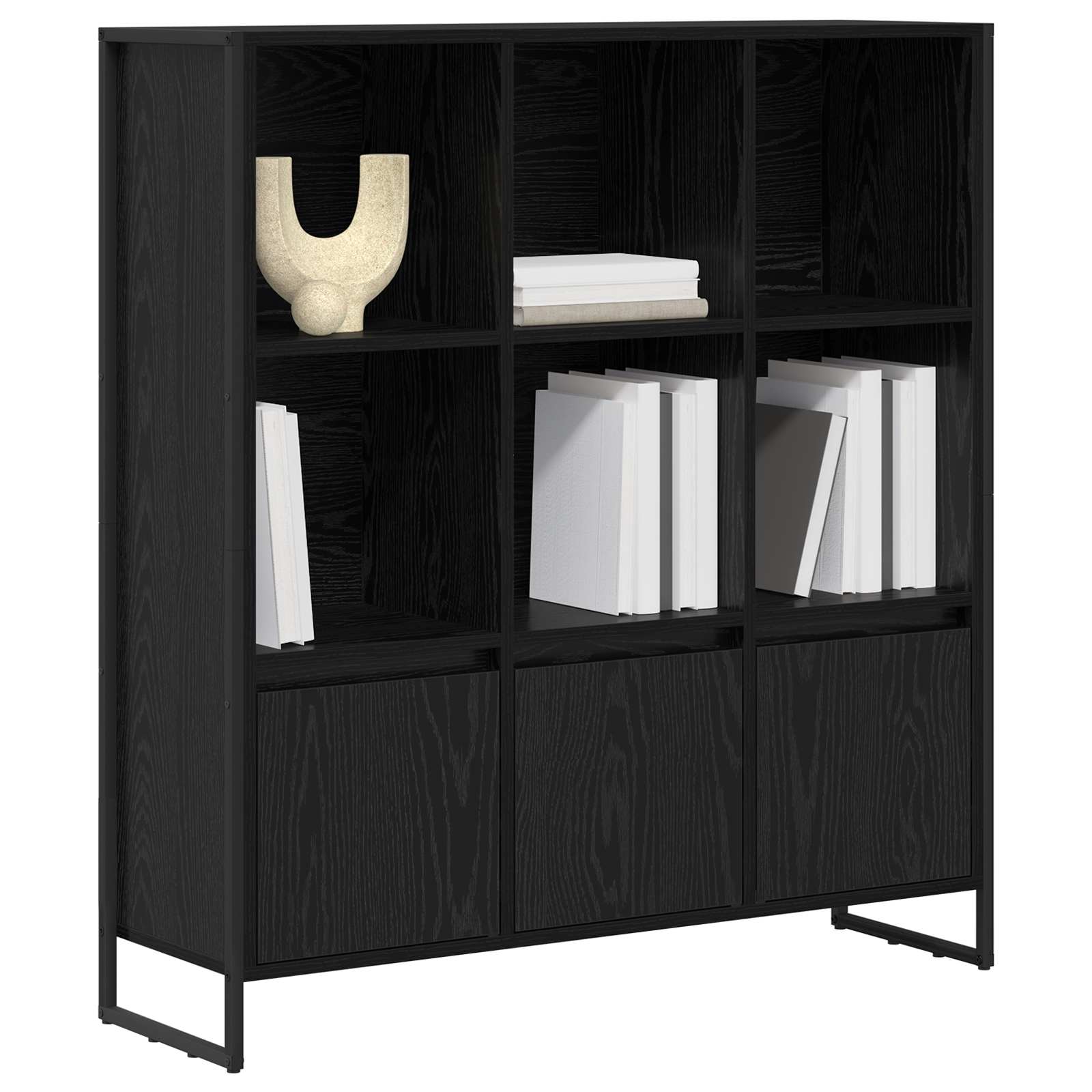 Bibliothèque 2 pcs Chêne noir 99,5 x 30 x 108,5 cm - XIOS