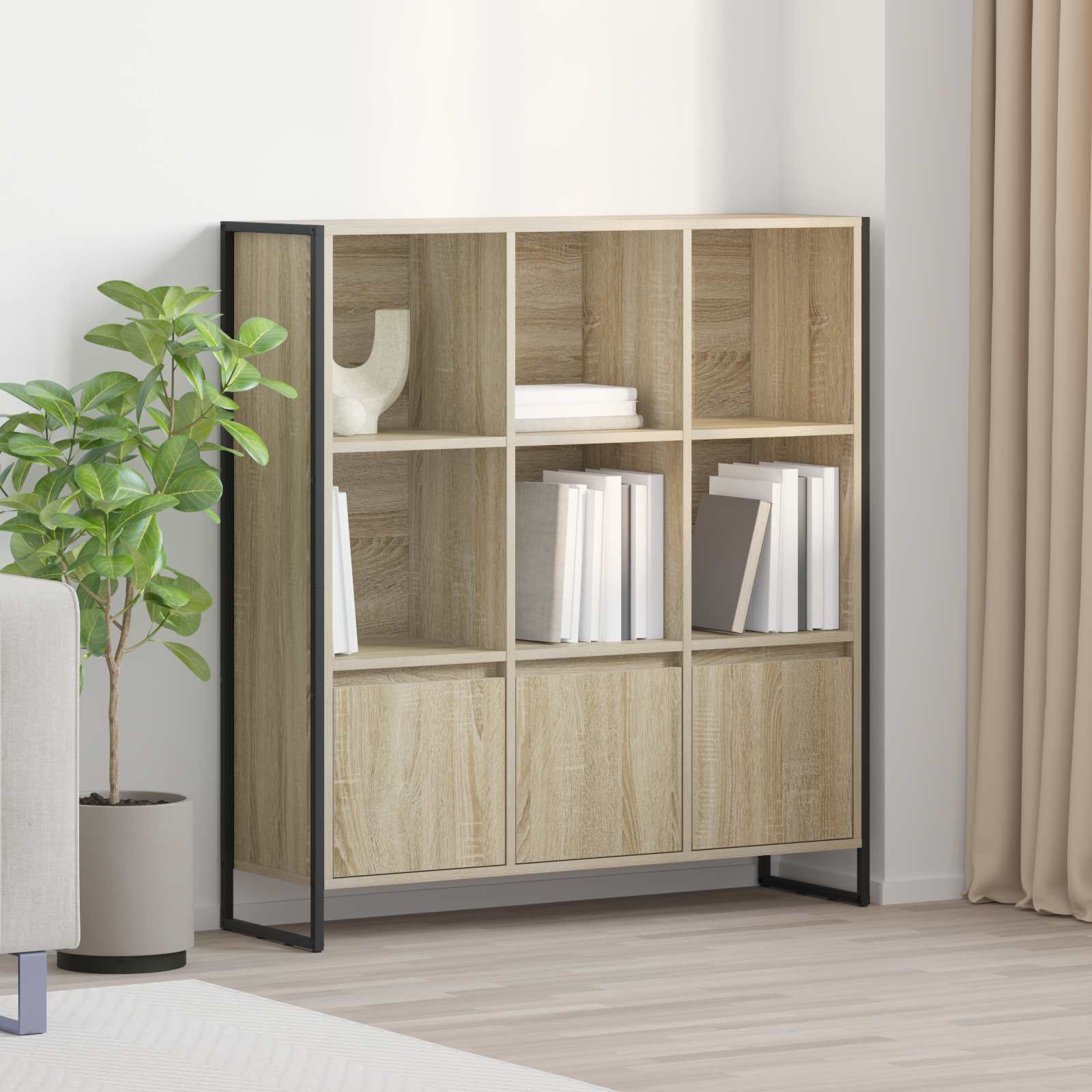 Bibliothèque 2 pcs Sonoma 99,5 x 30 x 108 cm Bois d'ingénierie - XIOS