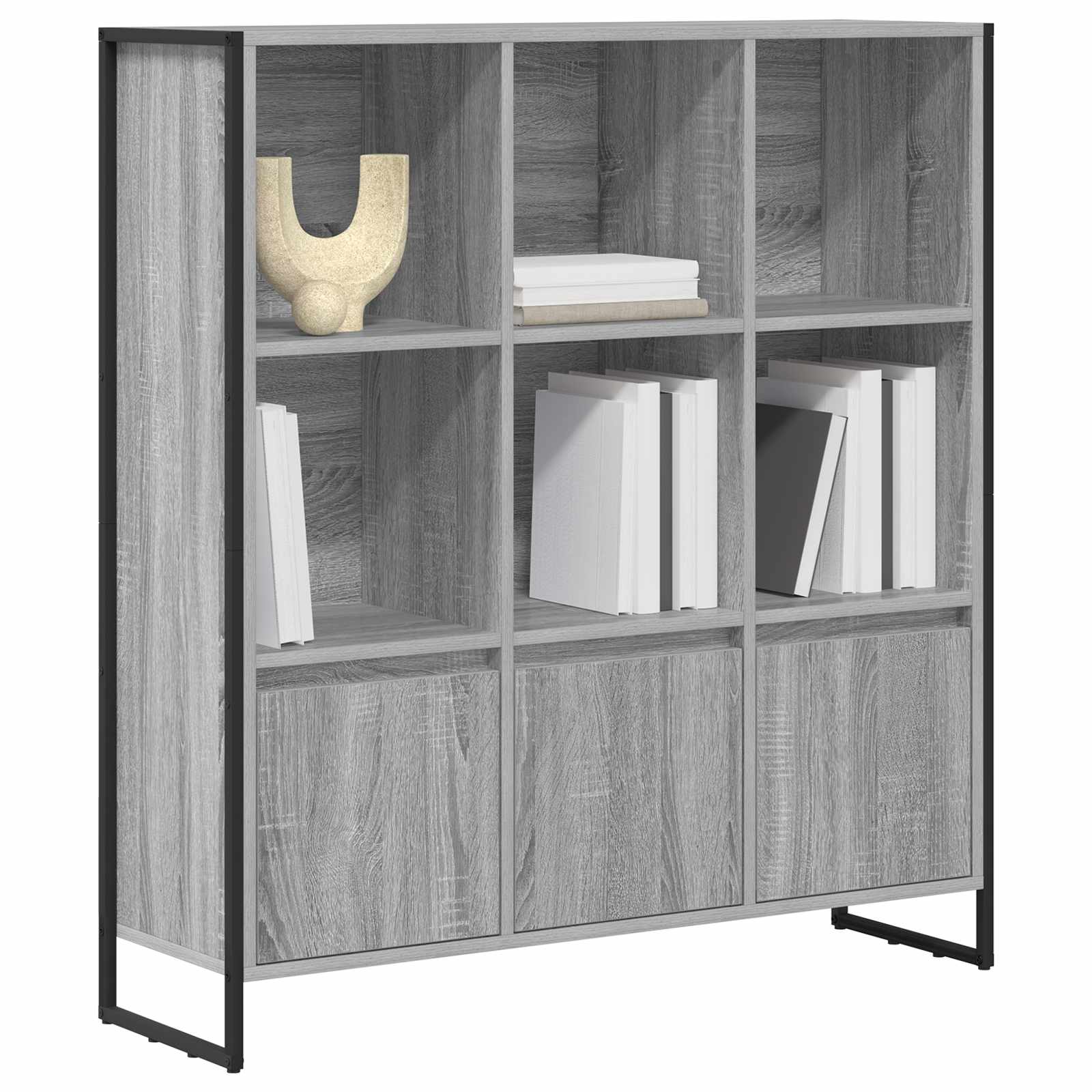 Bibliothèque 2 pcs Gris Sonoma 99,5 x 30 x 108 cm - XIOS