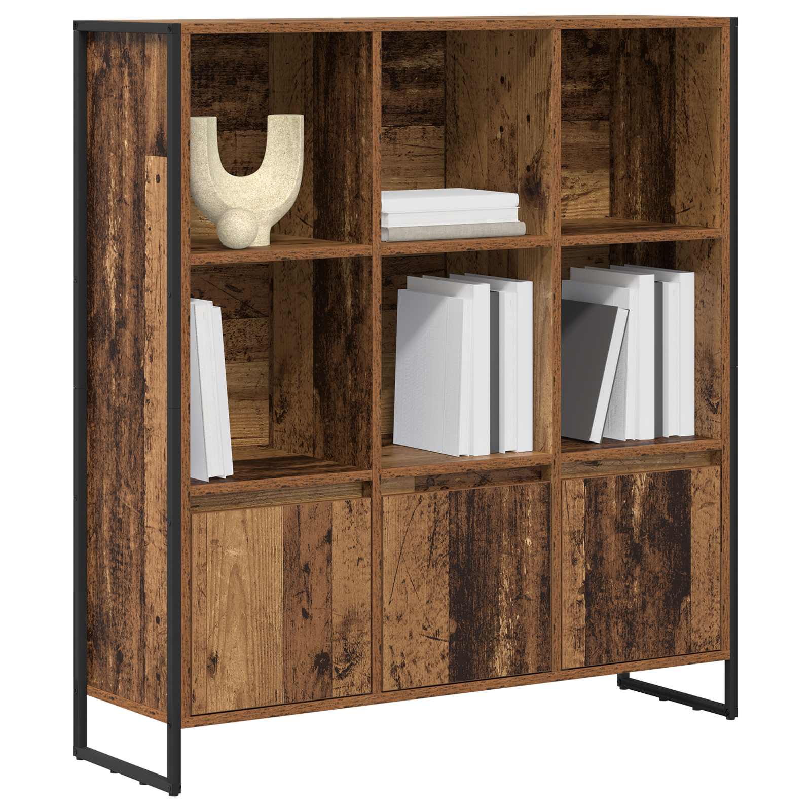 Bibliothèque 2 pcs Bois Ancien 99,5 x 30 x 108 cm - XIOS