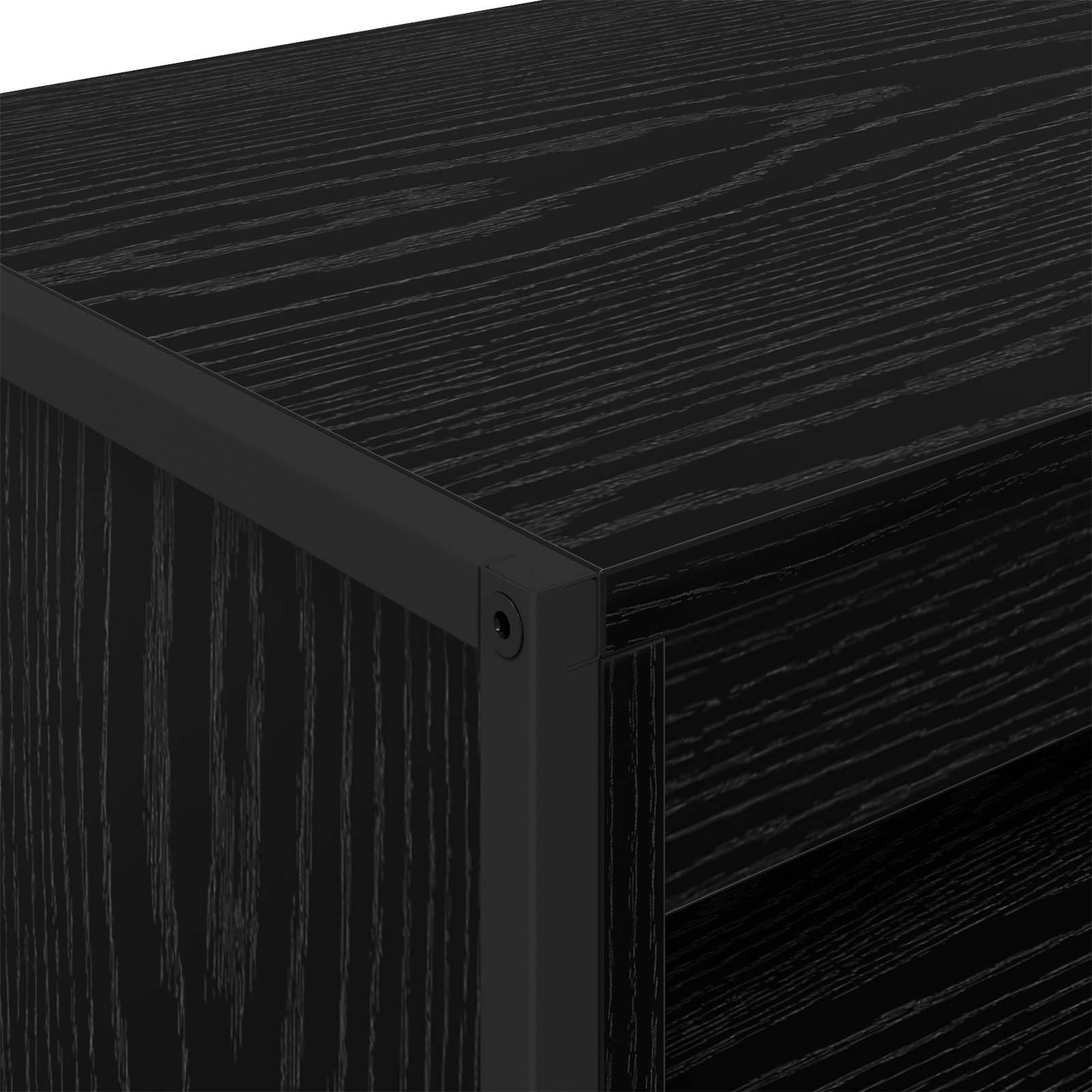 Armoires Hautes Chêne noir 60 x 36 x 200 cm Bois d'ingénierie
