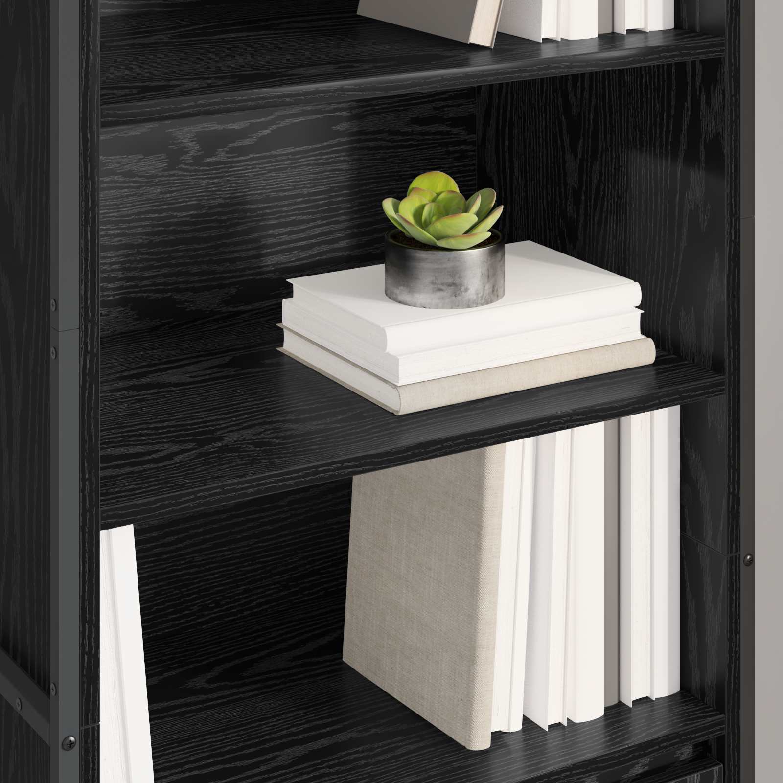 Armoires Hautes Chêne noir 60 x 36 x 200 cm Bois d'ingénierie