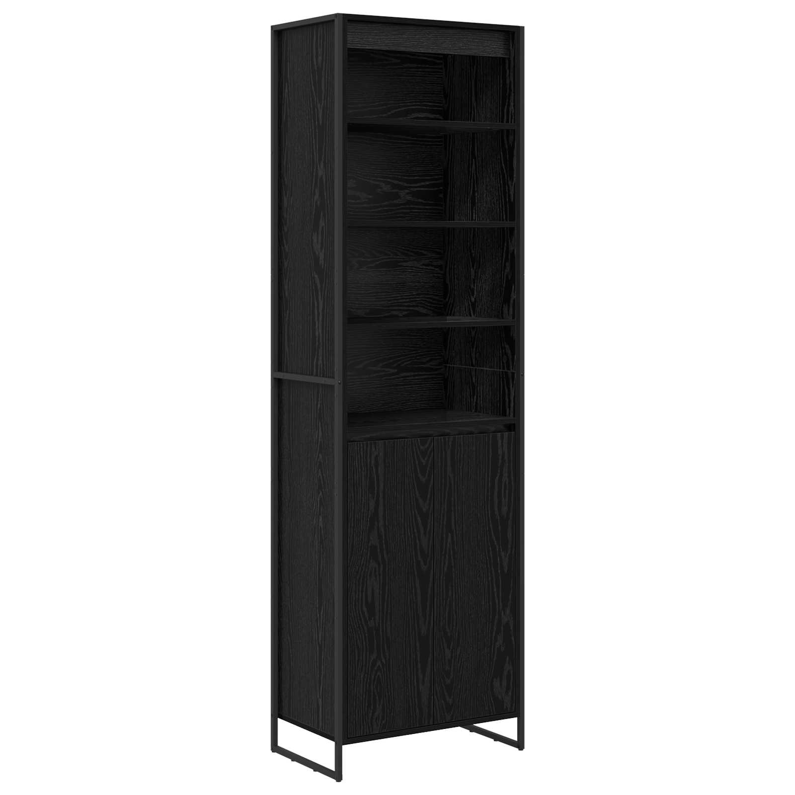 Armoires Hautes Chêne noir 60 x 36 x 200 cm Bois d'ingénierie