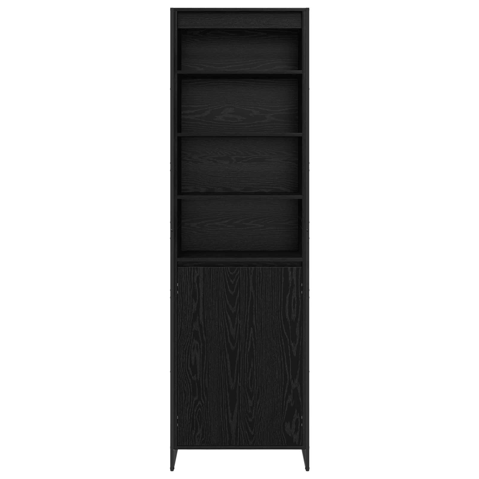 Armoires Hautes Chêne noir 60 x 36 x 200 cm Bois d'ingénierie