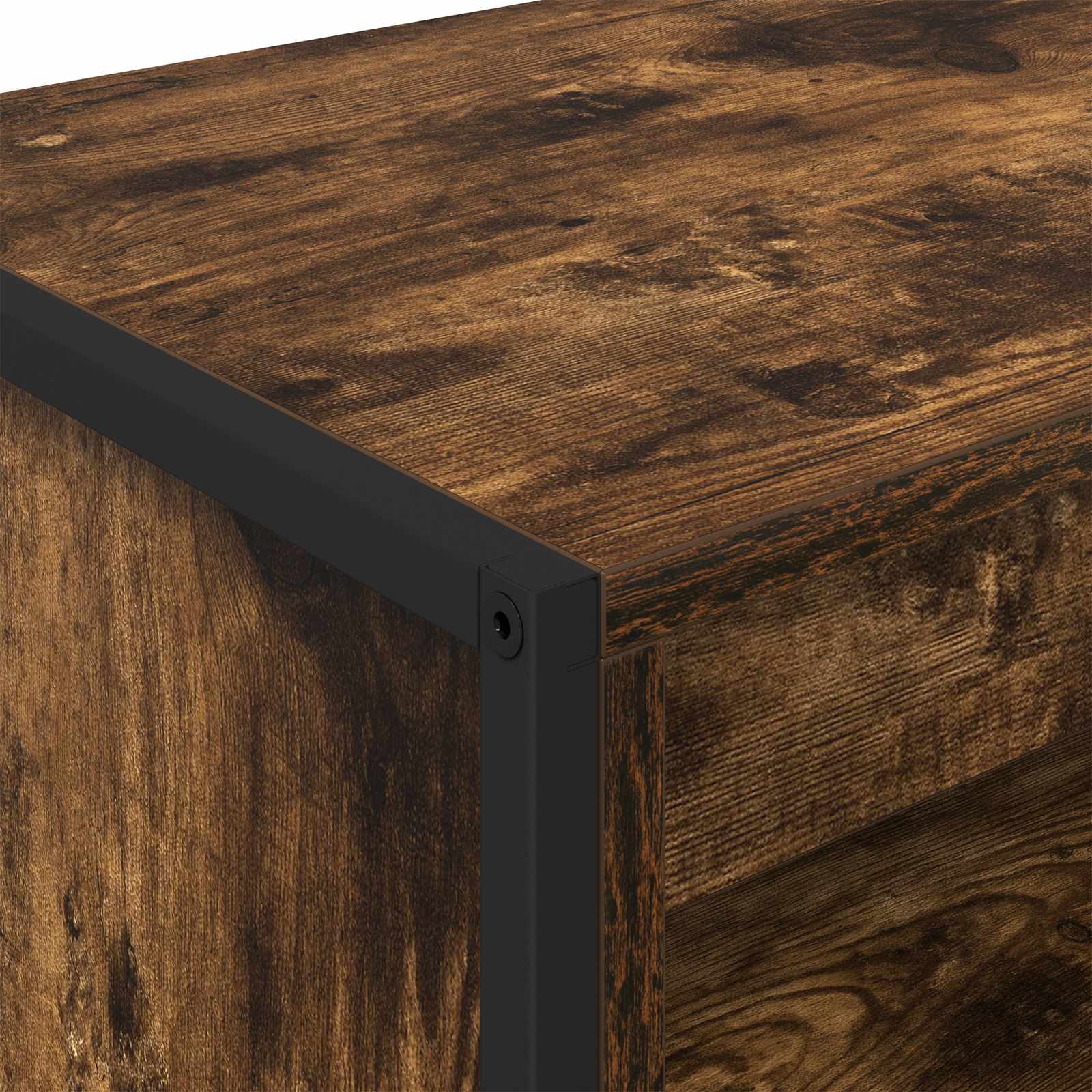 Armoires Hautes Chêne Fumé 60 x 36 x 200 cm Bois d'ingénierie
