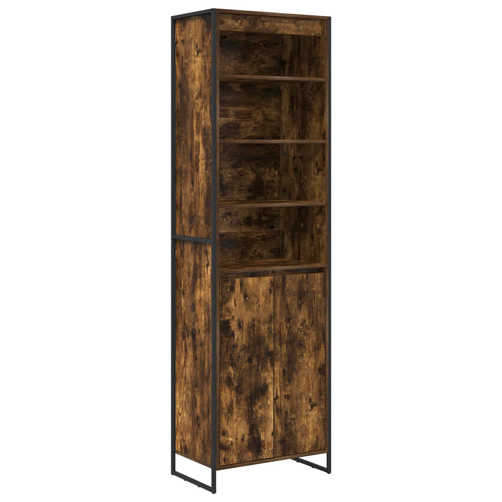 Armoires Hautes Chêne Fumé 60 x 36 x 200 cm Bois d'ingénierie