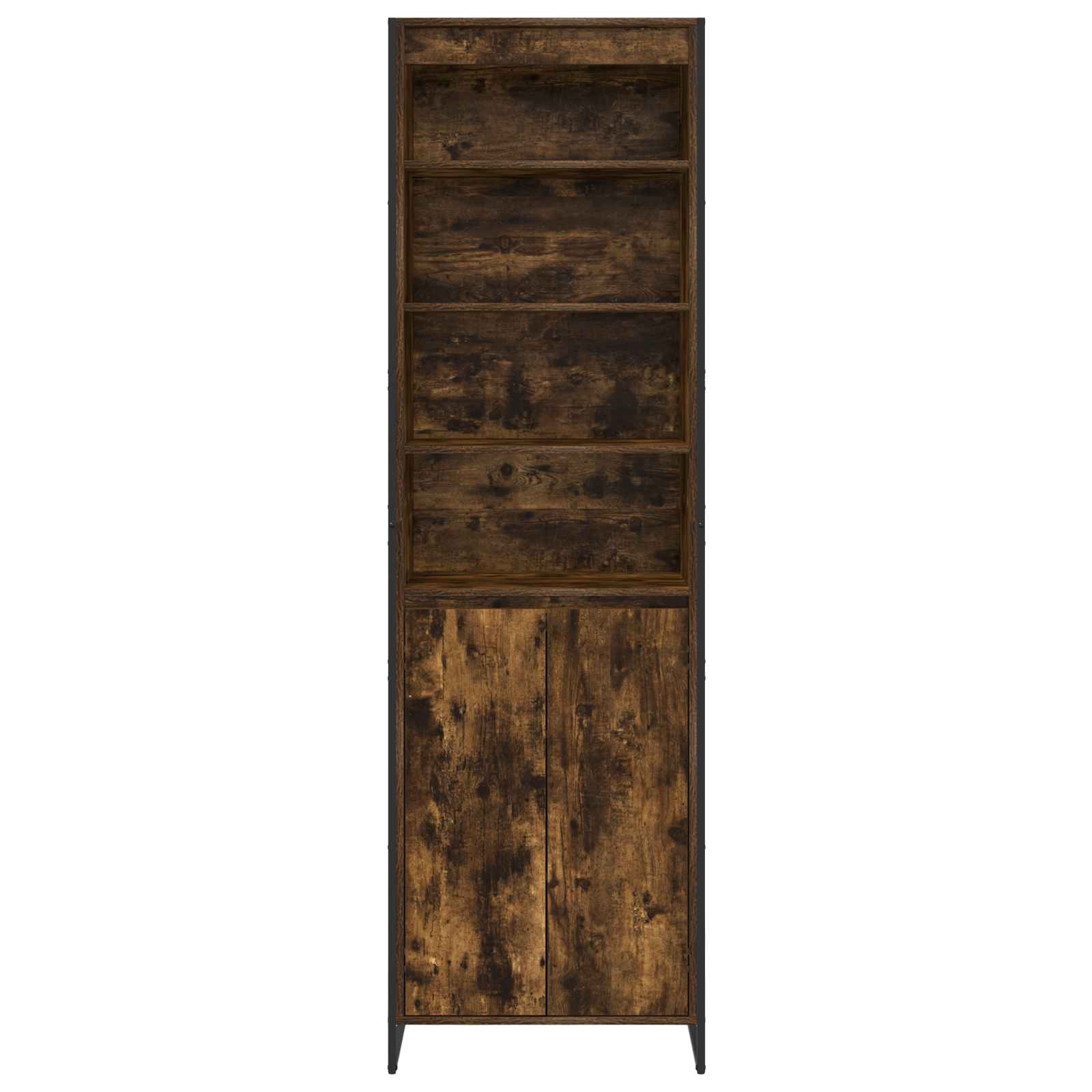Armoires Hautes Chêne Fumé 60 x 36 x 200 cm Bois d'ingénierie