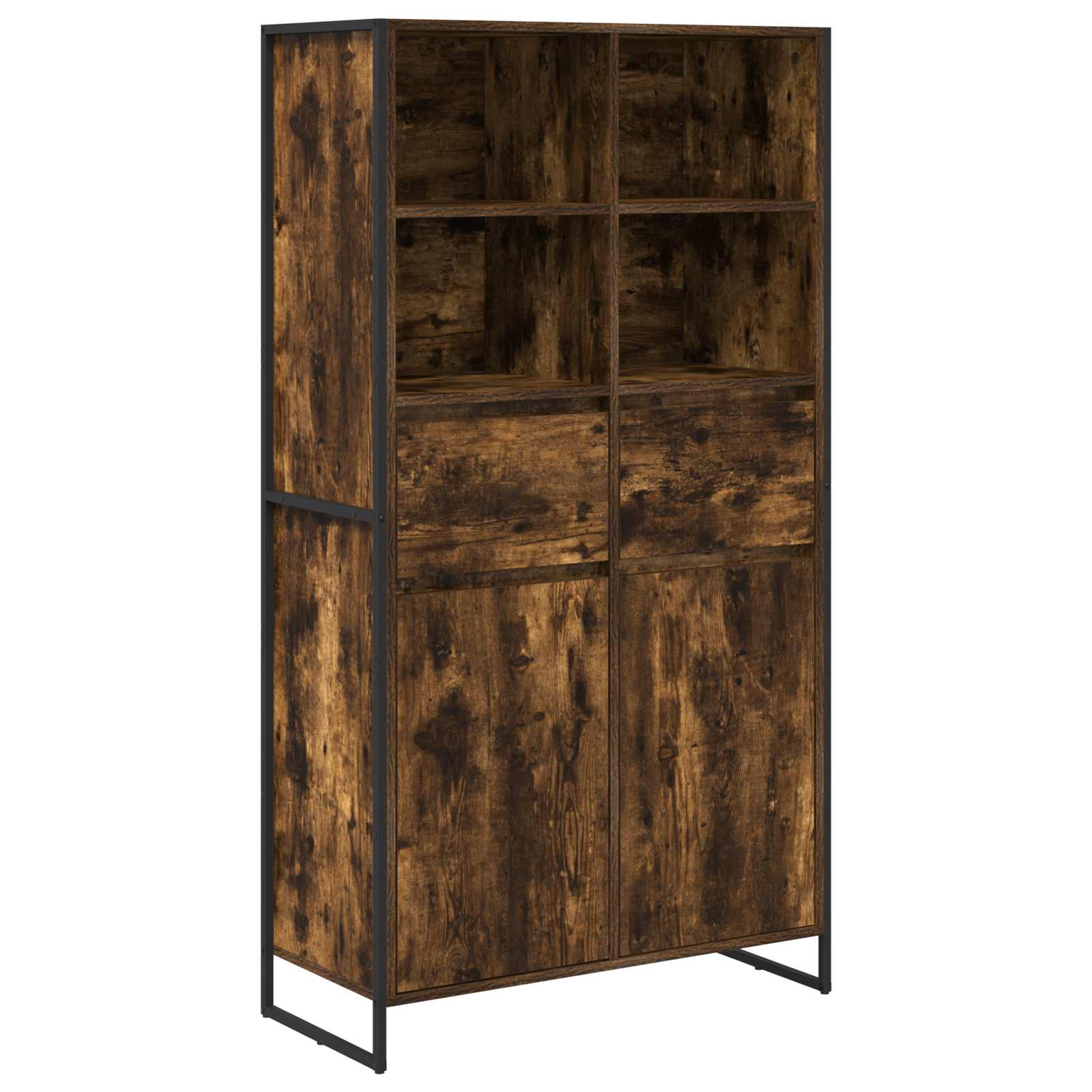 Buffet Chêne Fumé 81 x 36 x 150.5 cm Bois d'ingénierie - XIOS