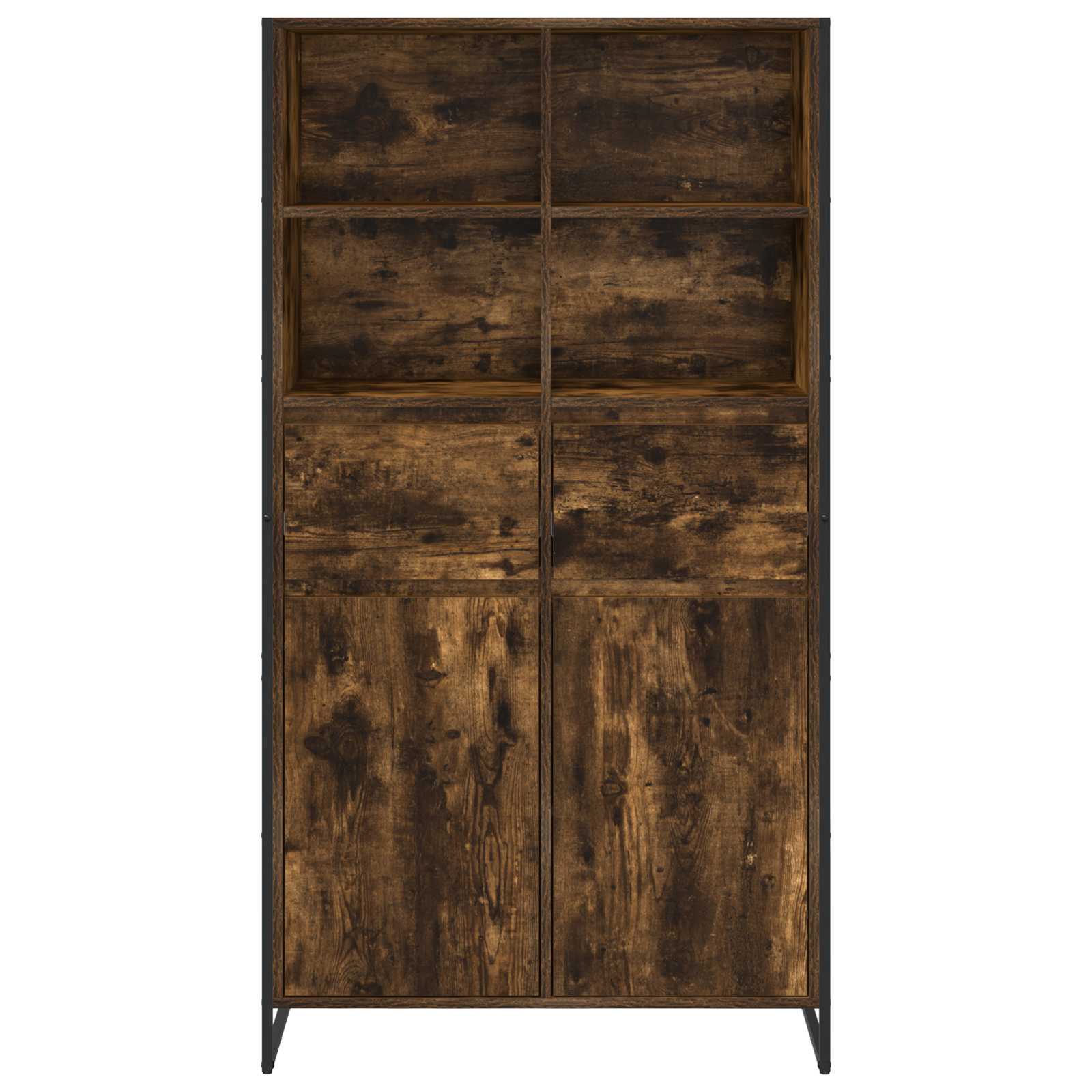 Buffet Chêne Fumé 81 x 36 x 150.5 cm Bois d'ingénierie - XIOS