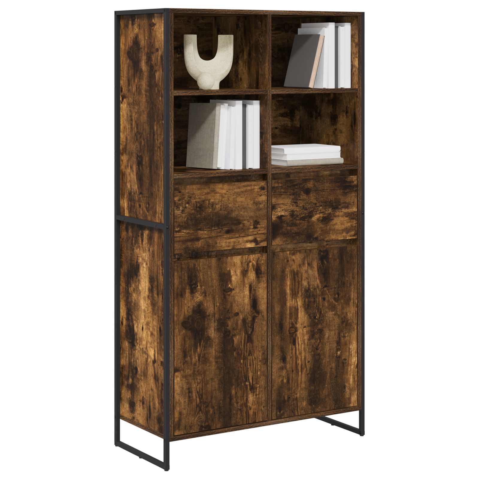 Buffet Chêne Fumé 81 x 36 x 150.5 cm Bois d'ingénierie - XIOS