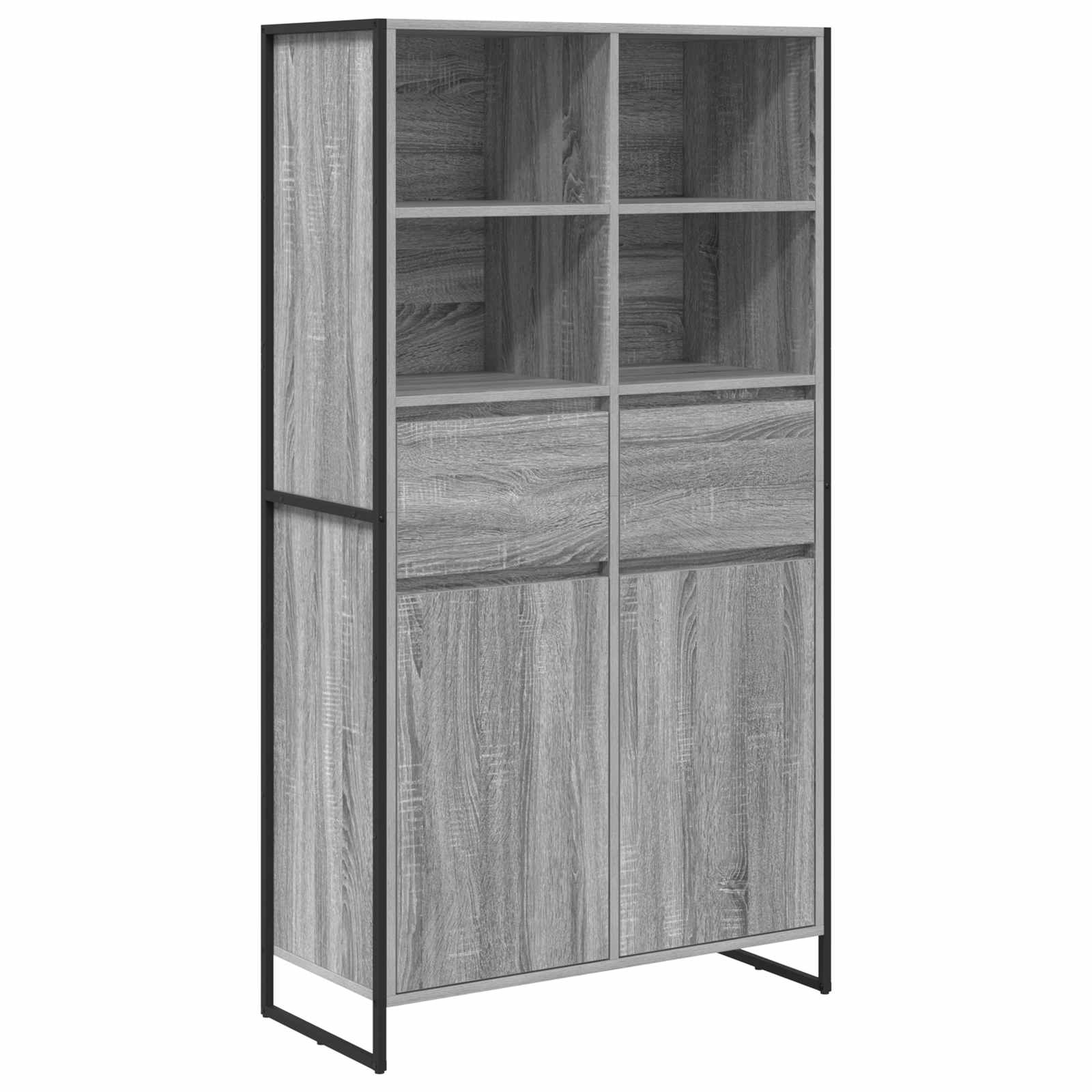 Buffet Gris Sonoma 81 x 36 x 150.5 cm Bois d'ingénierie - XIOS