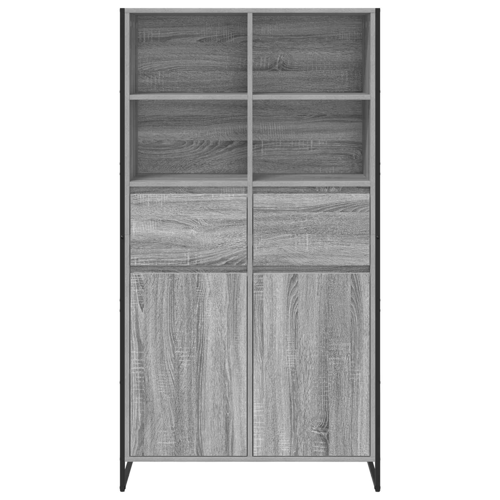 Buffet Gris Sonoma 81 x 36 x 150.5 cm Bois d'ingénierie - XIOS