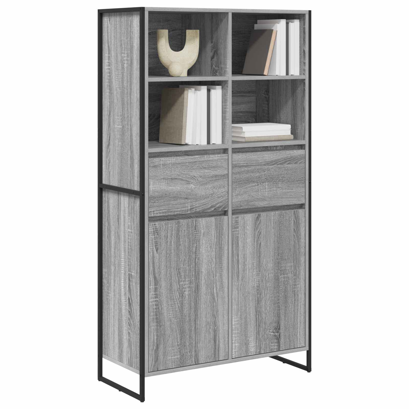 Buffet Gris Sonoma 81 x 36 x 150.5 cm Bois d'ingénierie - XIOS