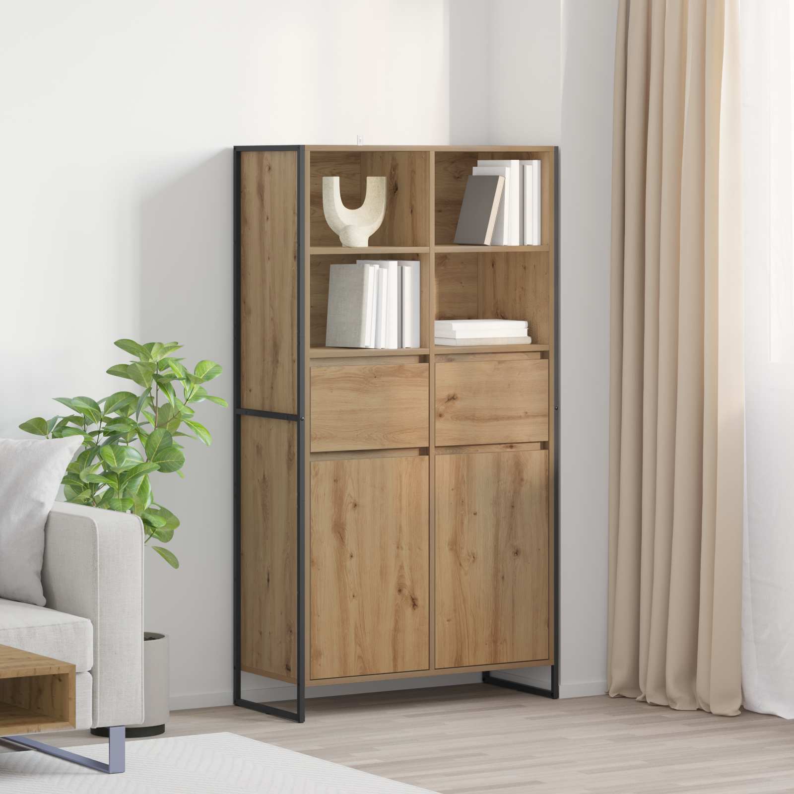 Buffet Chêne artisan 81 x 36 x 150.5 cm Bois d'ingénierie