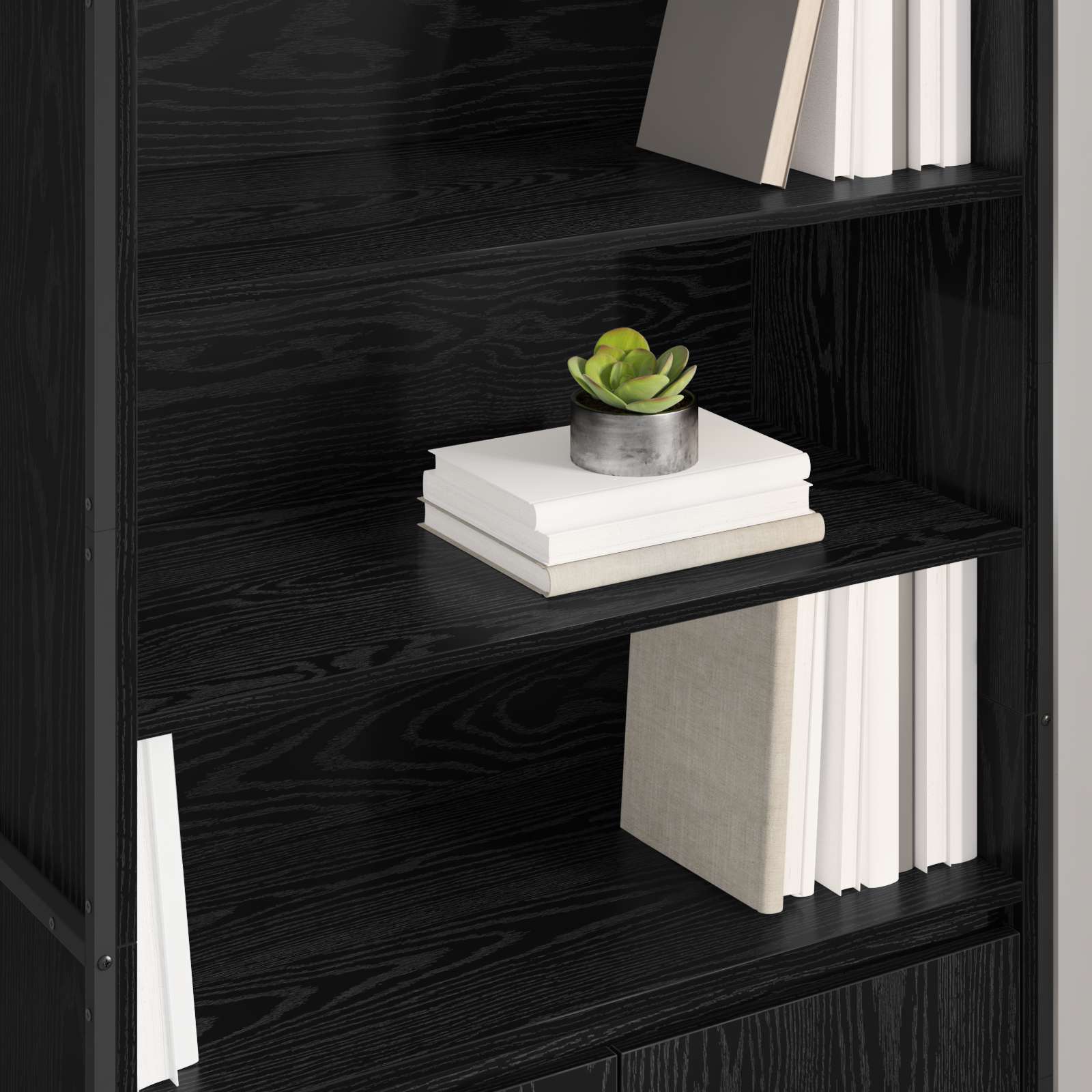 Armoires Hautes Chêne noir 79 x 36 x 200 cm Bois d'ingénierie - XIOS