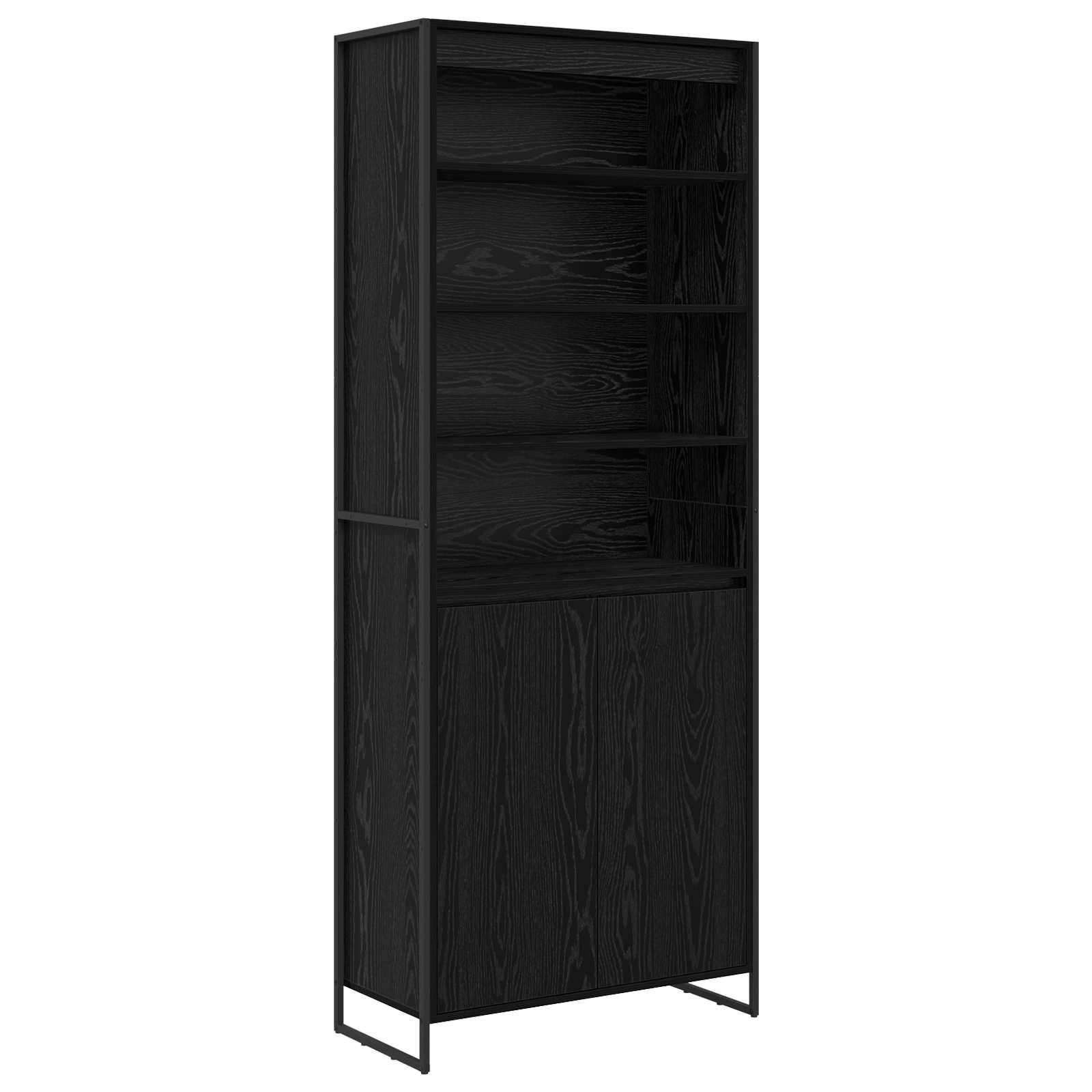 Armoires Hautes Chêne noir 79 x 36 x 200 cm Bois d'ingénierie - XIOS
