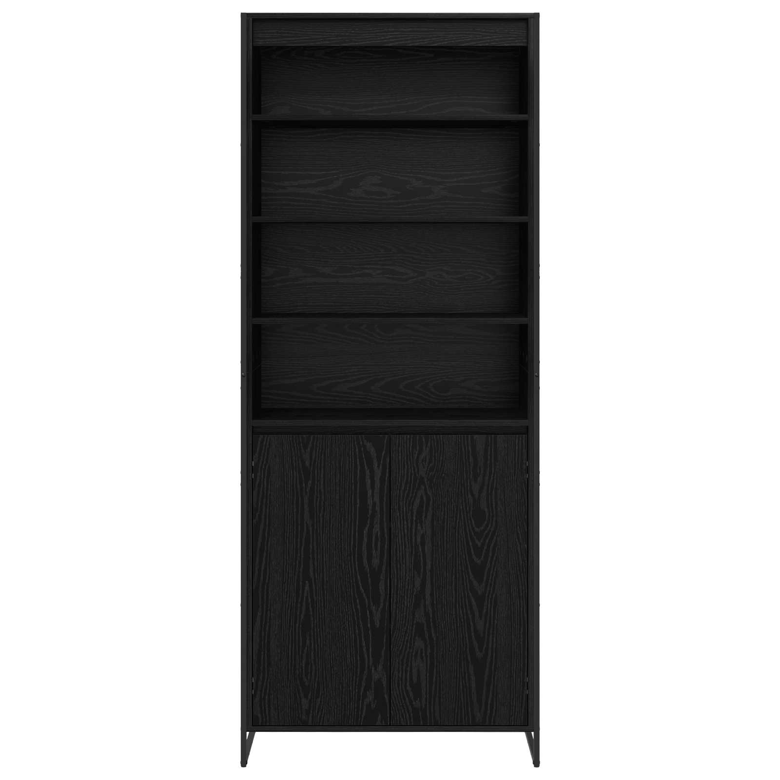 Armoires Hautes Chêne noir 79 x 36 x 200 cm Bois d'ingénierie - XIOS
