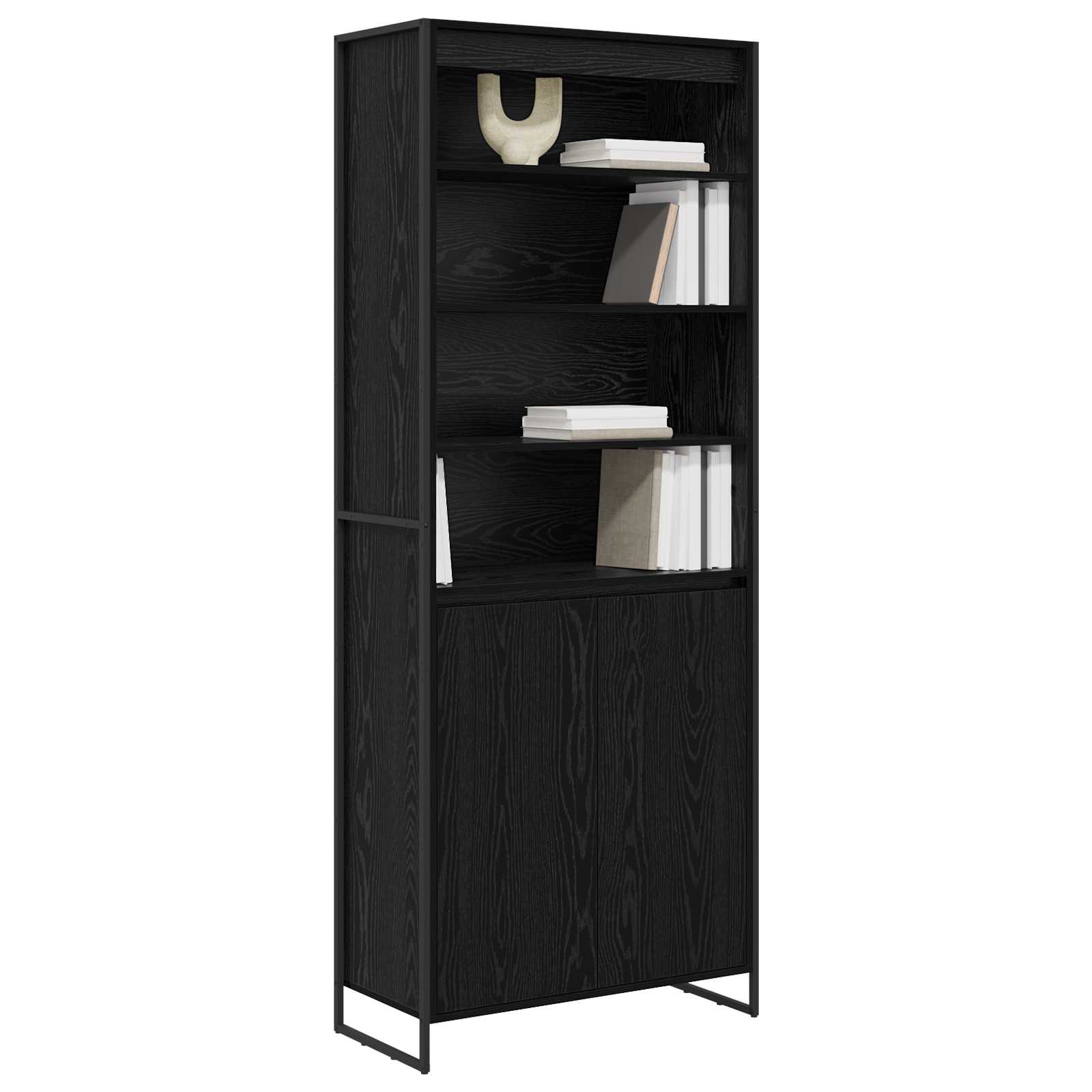 Armoires Hautes Chêne noir 79 x 36 x 200 cm Bois d'ingénierie - XIOS