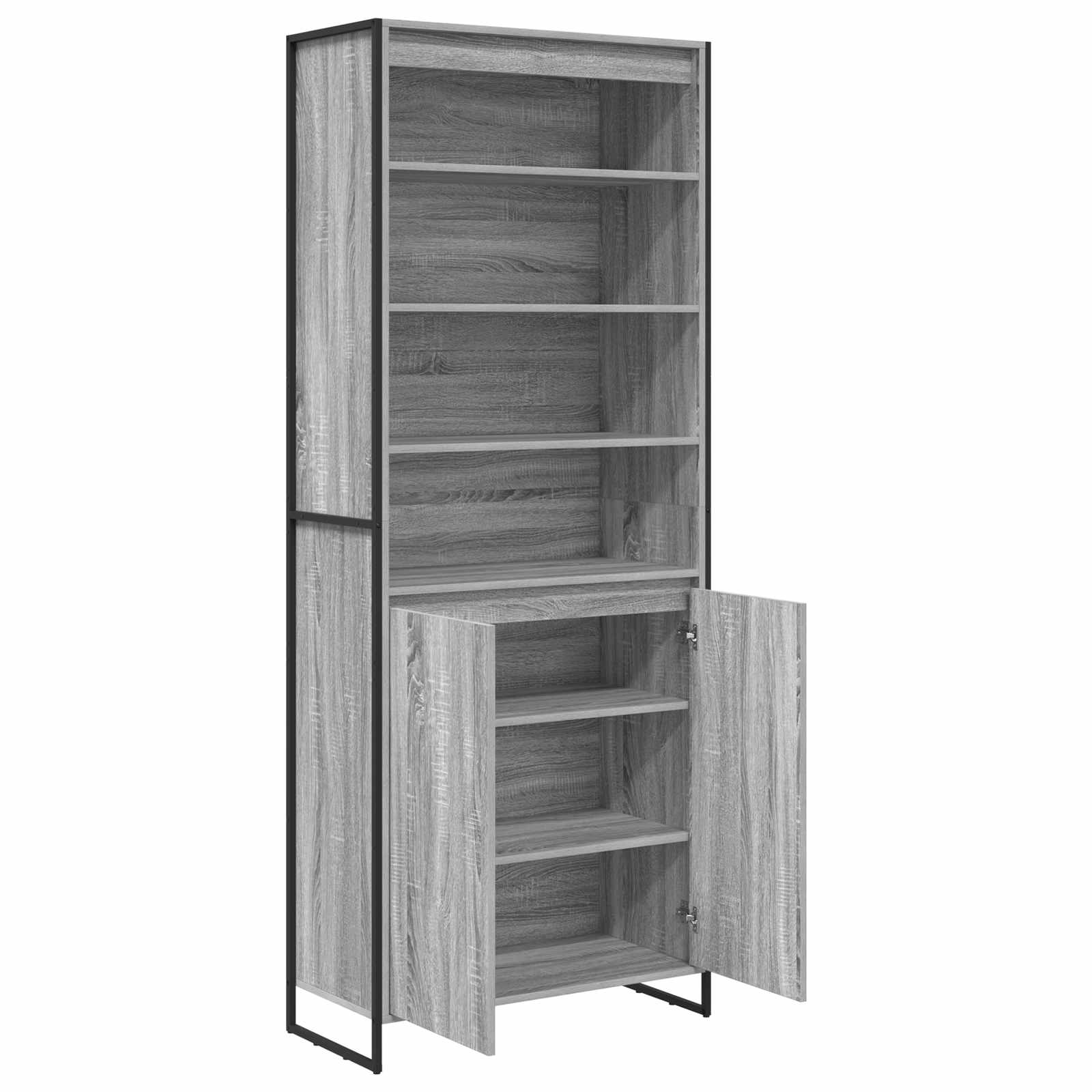 Armoires Hautes Gris Sonoma 79 x 36 x 200 cm Bois d'ingénierie