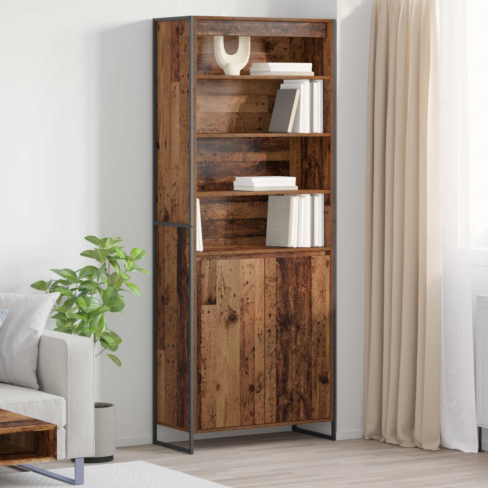 Armoires Hautes 2 pcs Bois Ancien 60 x 36 x 300 cm - XIOS