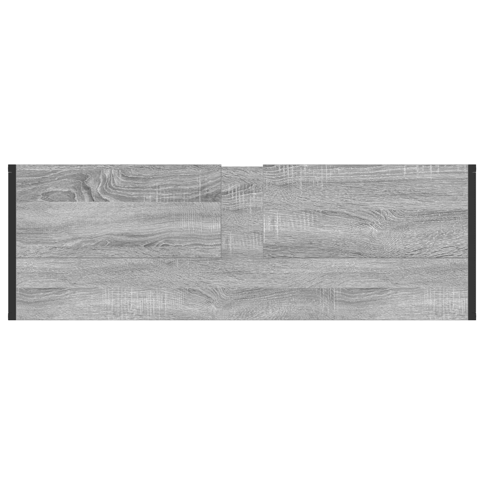 Ensemble de mobilier de salle de bain 4 pièces Gris Sonoma
