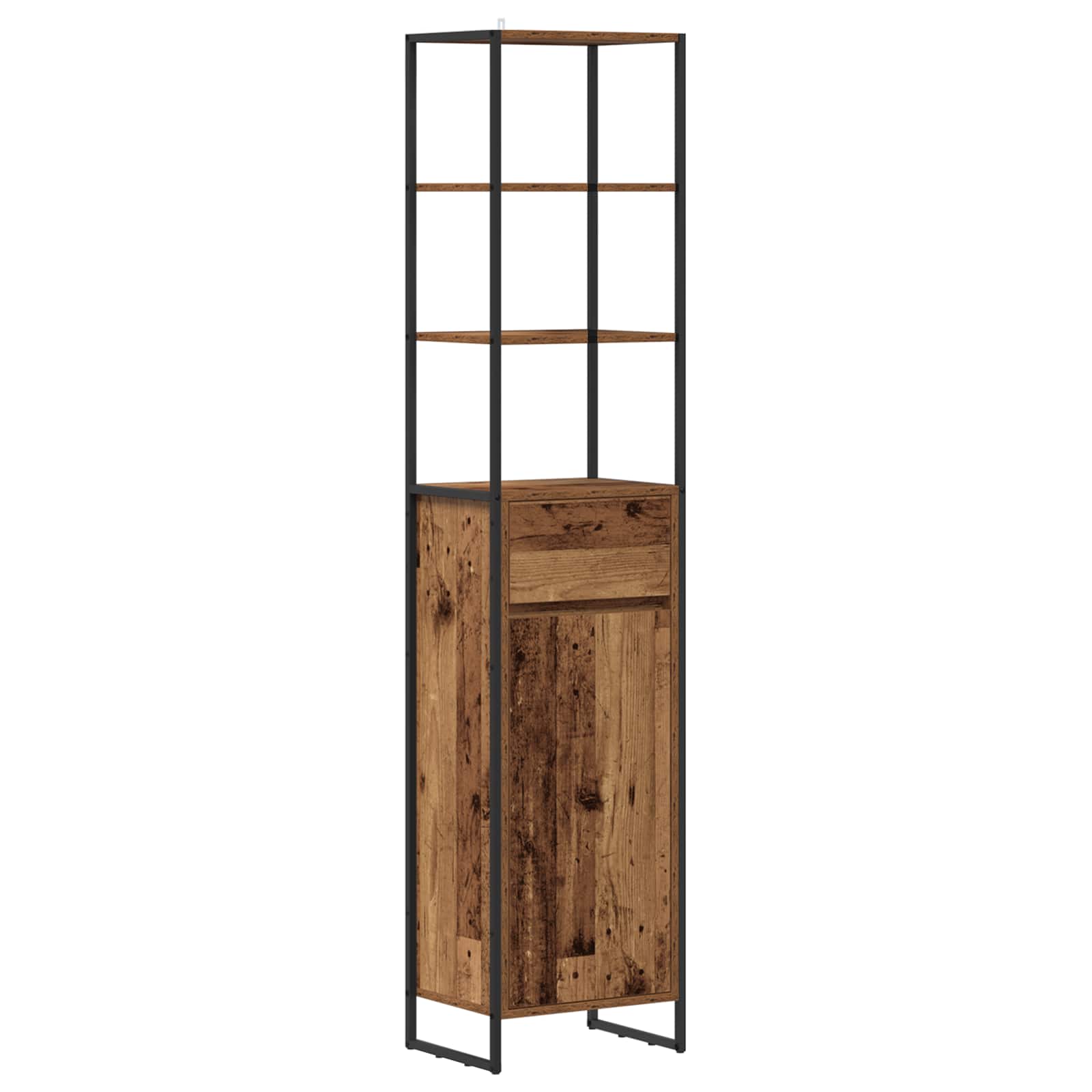 Ensemble de mobilier de salle de bain 4 pc Bois ancien - XIOS