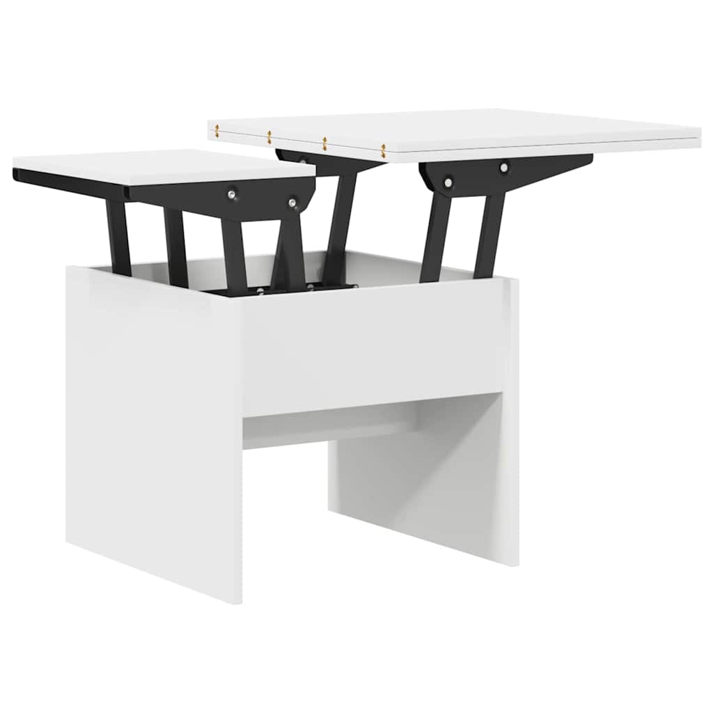 Table basse Blanc 55 x 54,5 x 45 cm Bois d'ingénierie - XIOS