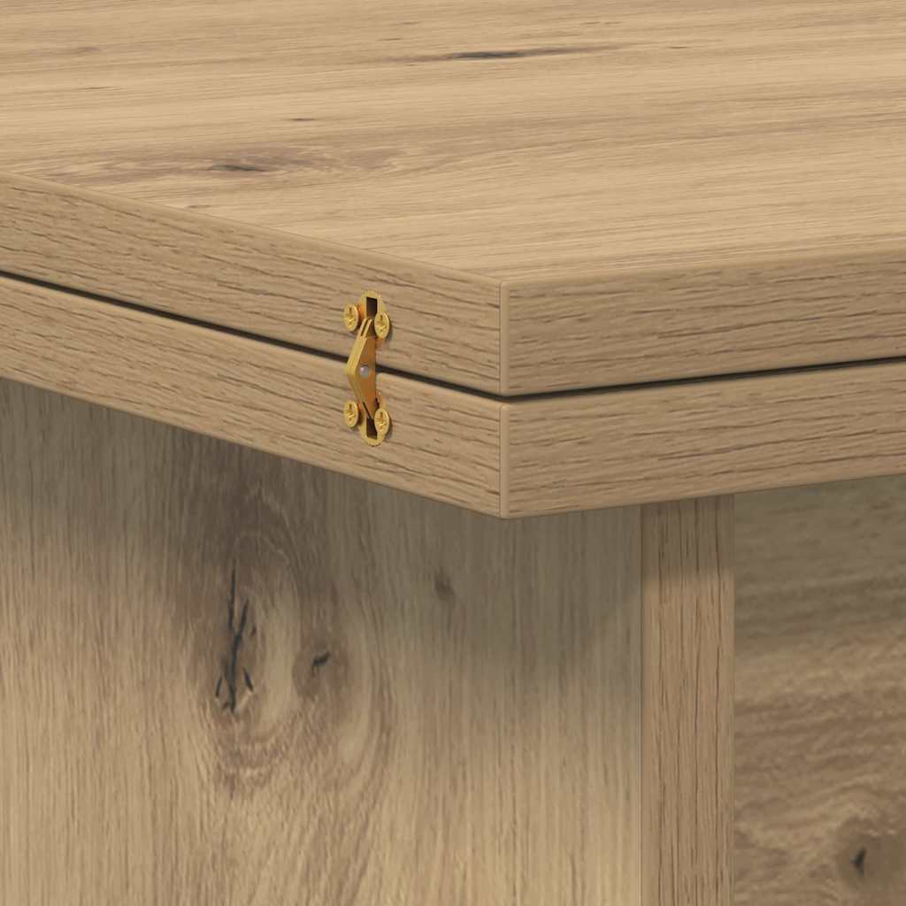 Table basse Chêne artisanal 55 x 54,5 x 45 cm Bois d'ingénierie - XIOS