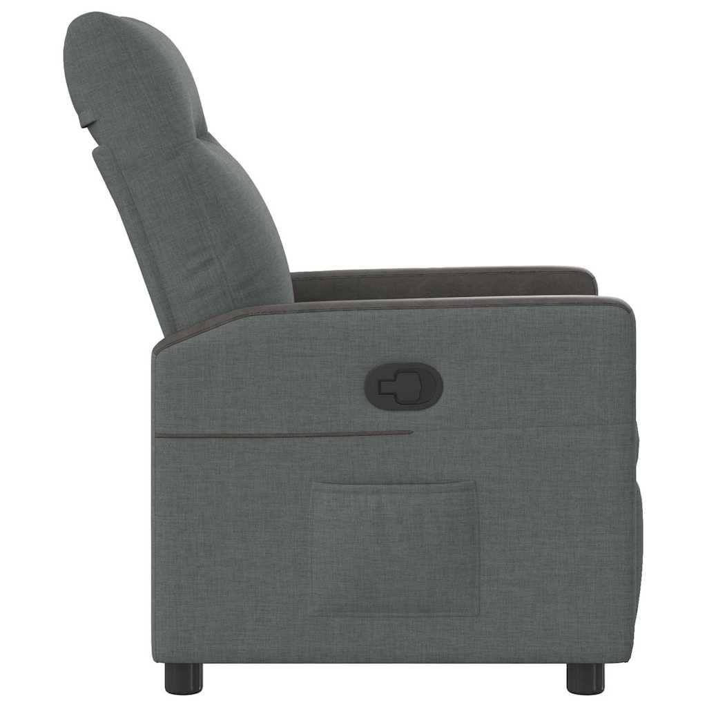 Fauteuil inclinable Gris foncé 69 x 86 x 100 cm tissu - XIOS
