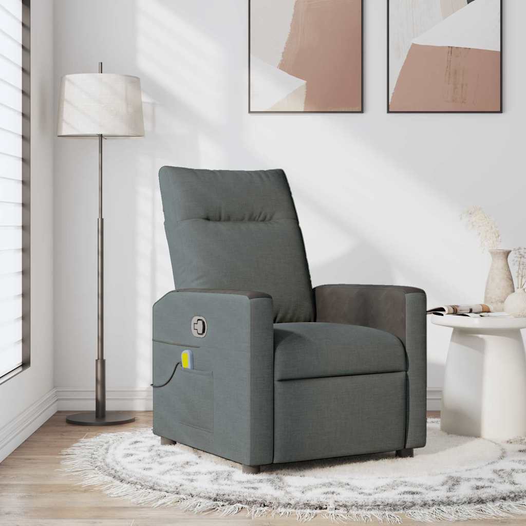 Fauteuil de massage inclinable Gris foncé 69 x 86 x 100 cm - XIOS
