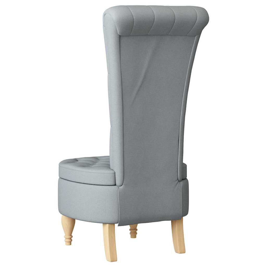 Fauteuil à pantoufle Gris clair 56,5 x 70 x 110 cm tissu - XIOS