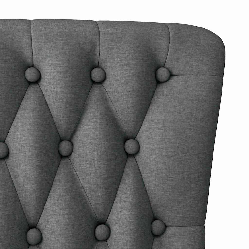 Fauteuil à pantoufle Gris foncé 56,5 x 70 x 110 cm tissu - XIOS