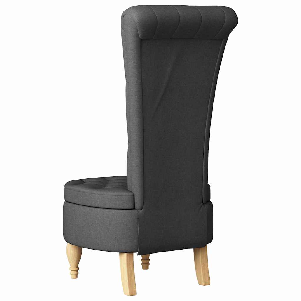 Fauteuil à pantoufle Gris foncé 56,5 x 70 x 110 cm tissu - XIOS