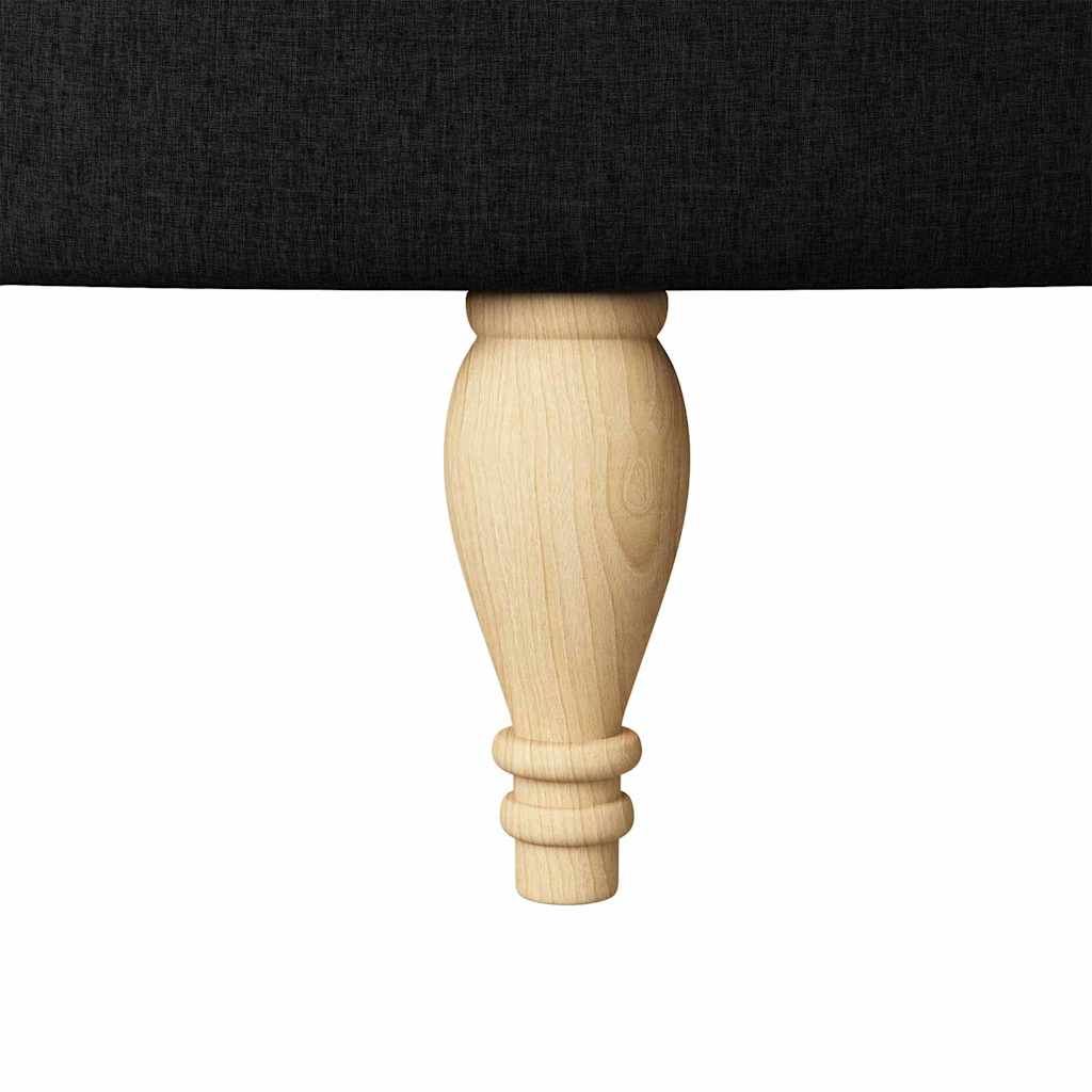 Fauteuil à pantoufle Noir 56,5 x 70 x 110 cm tissu - XIOS