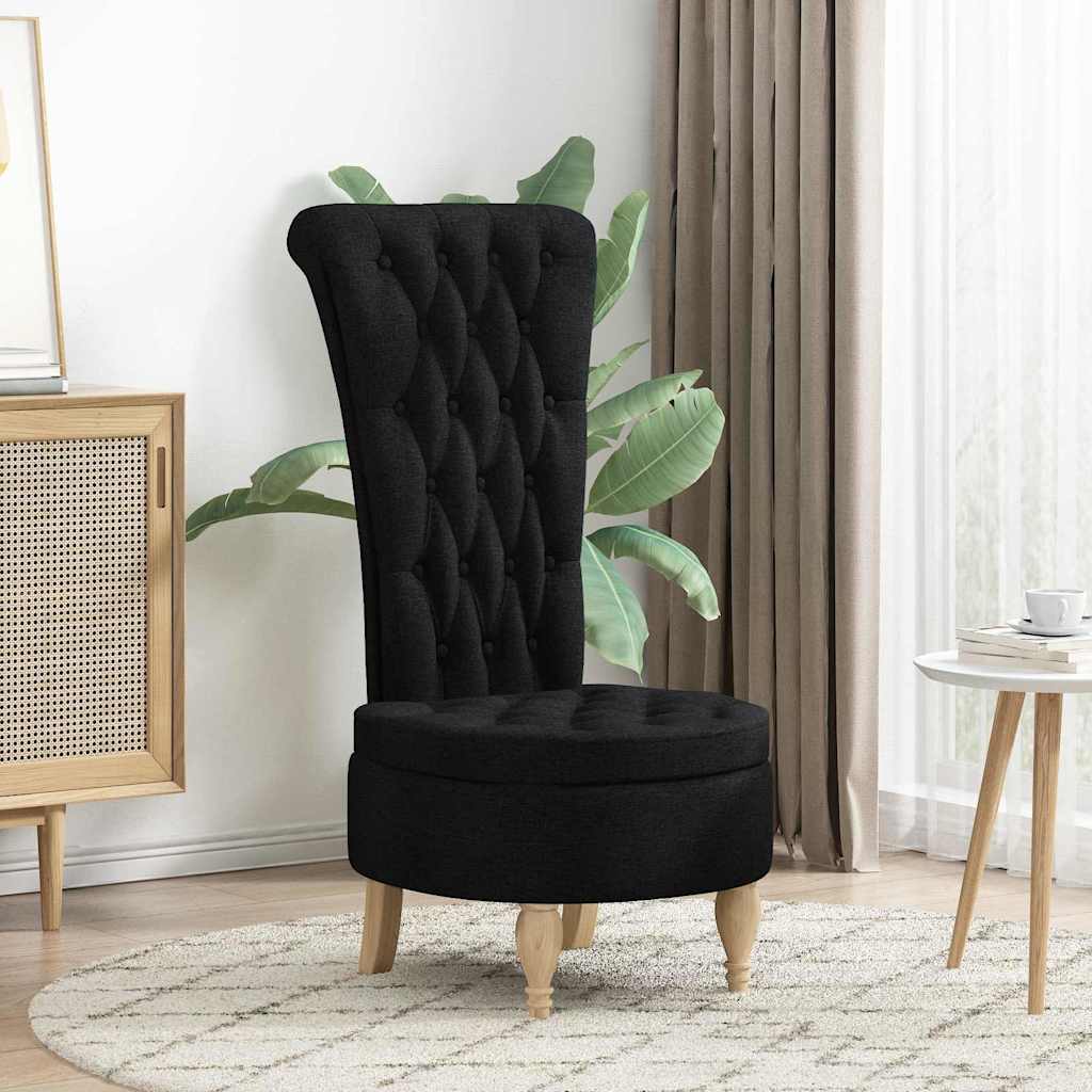 Fauteuil à pantoufle Noir 56,5 x 70 x 110 cm tissu - XIOS