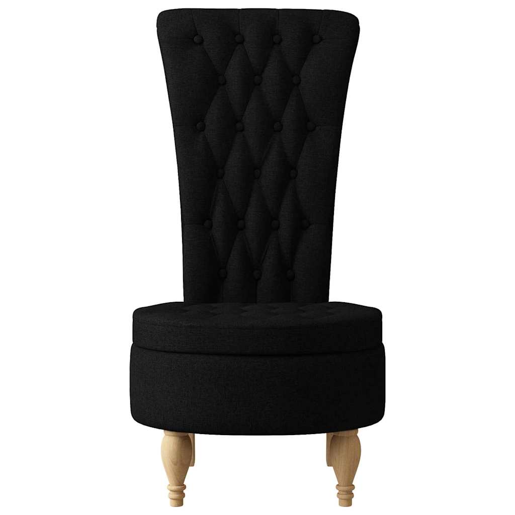 Fauteuil à pantoufle Noir 56,5 x 70 x 110 cm tissu - XIOS