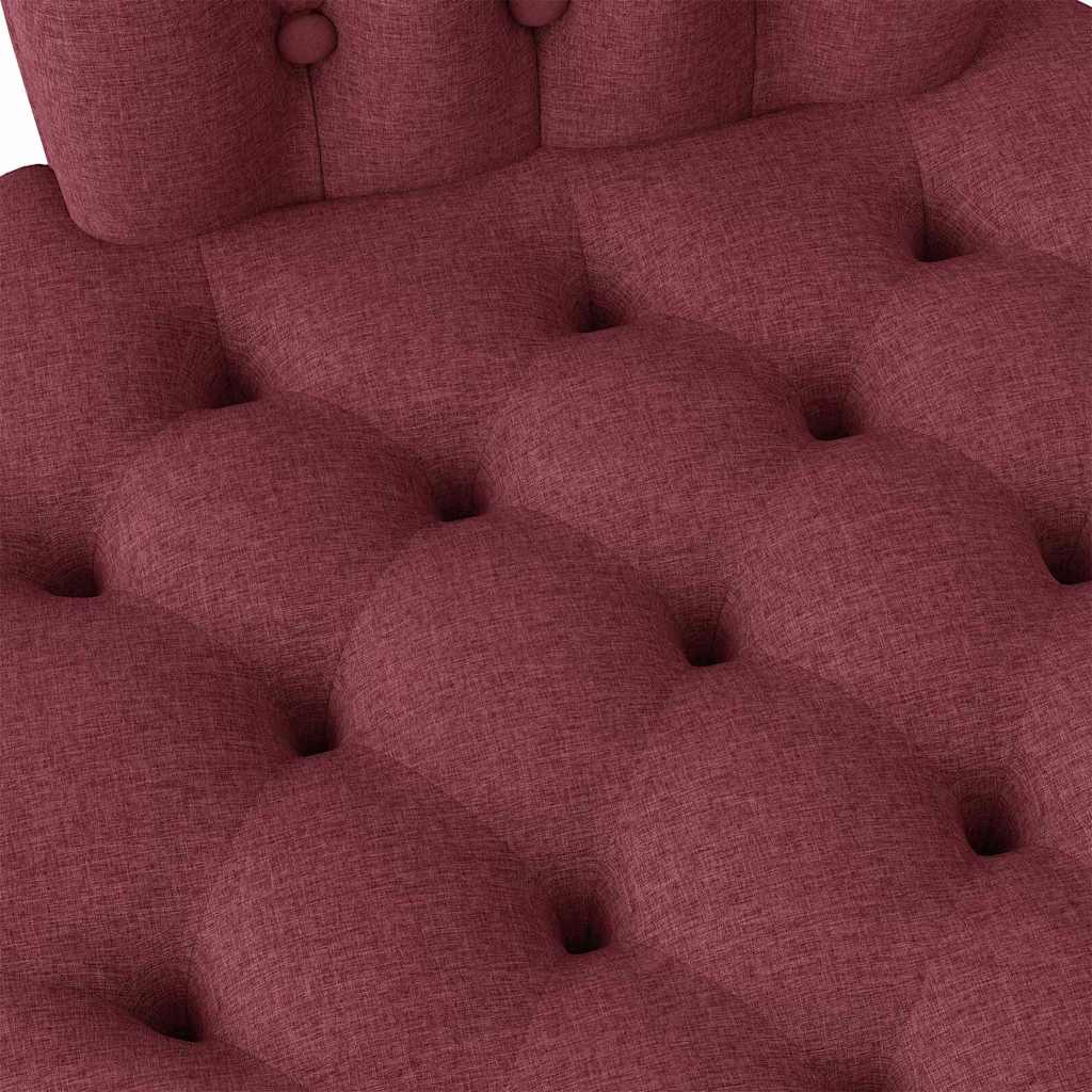 Fauteuil à pantoufle Bordeaux 56,5 x 70 x 110 cm tissu - XIOS