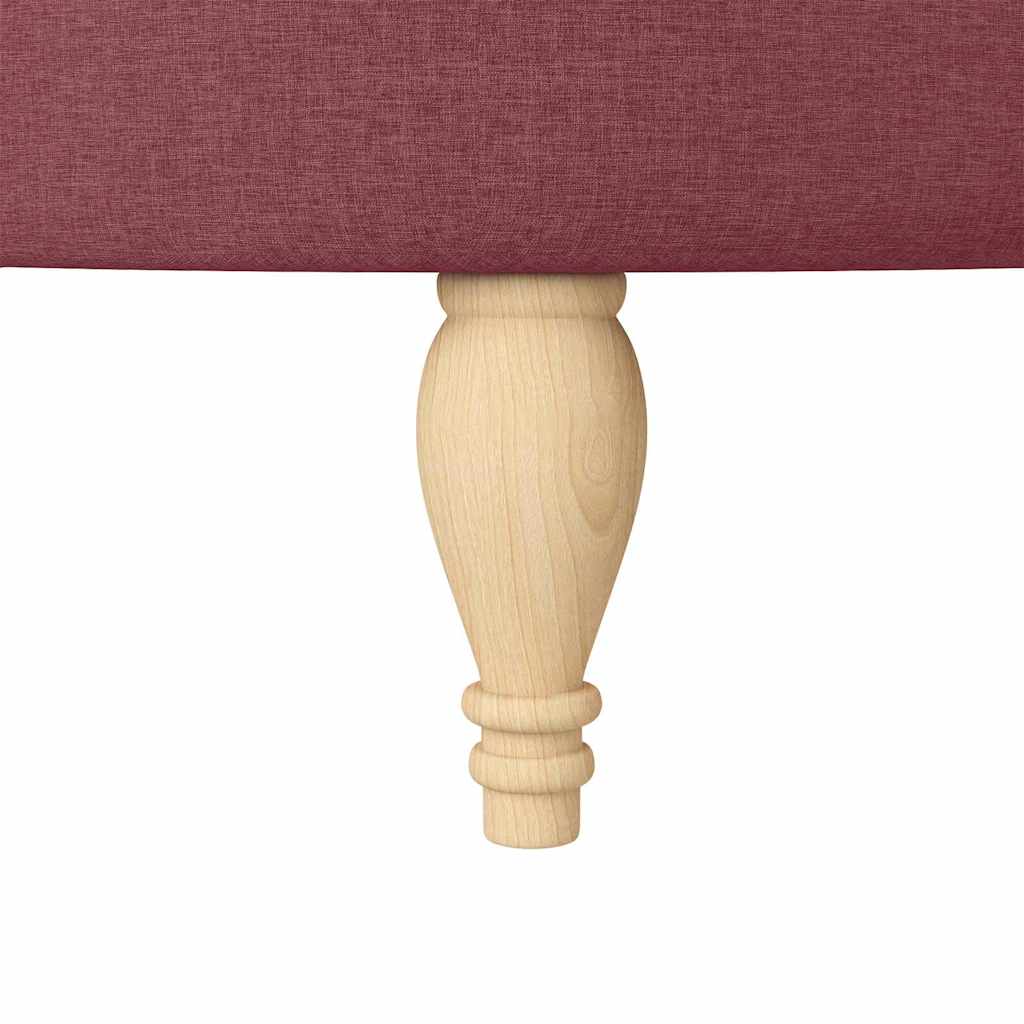 Fauteuil à pantoufle Bordeaux 56,5 x 70 x 110 cm tissu - XIOS