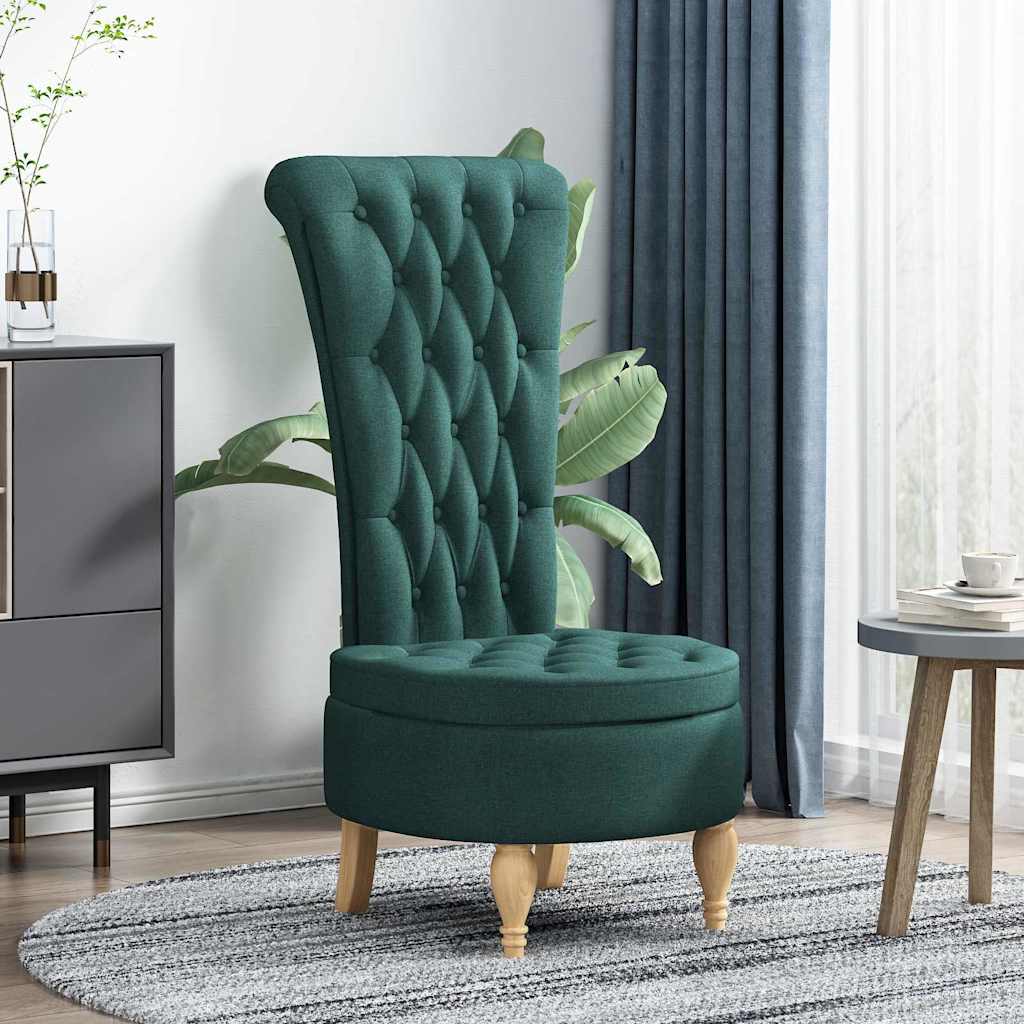 Fauteuil à pantoufle Vert foncé 56,5 x 70 x 110 cm tissu - XIOS