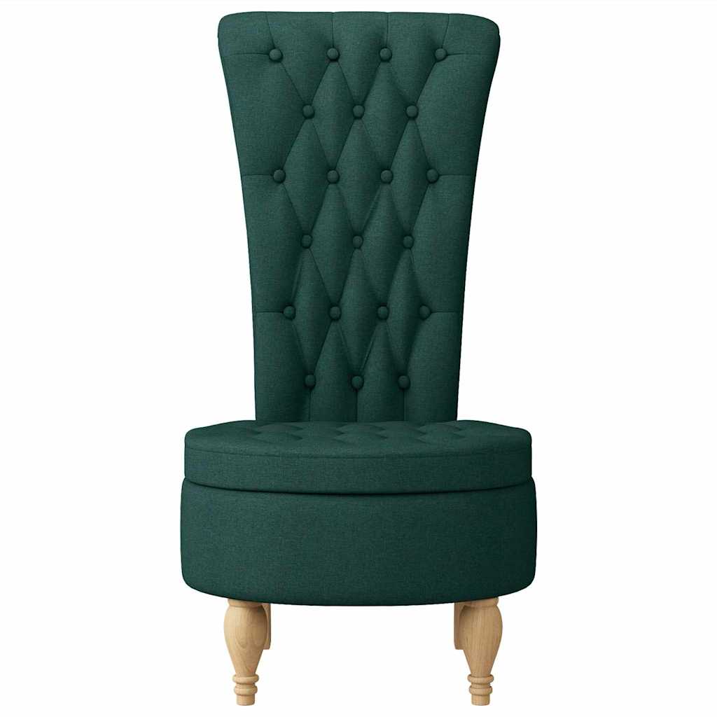 Fauteuil à pantoufle Vert foncé 56,5 x 70 x 110 cm tissu - XIOS