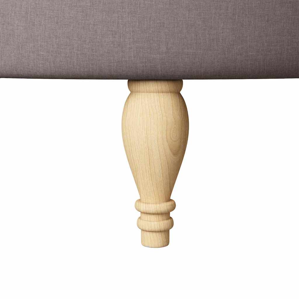 Fauteuil à pantoufle Taupe 56,5 x 70 x 110 cm tissu - XIOS