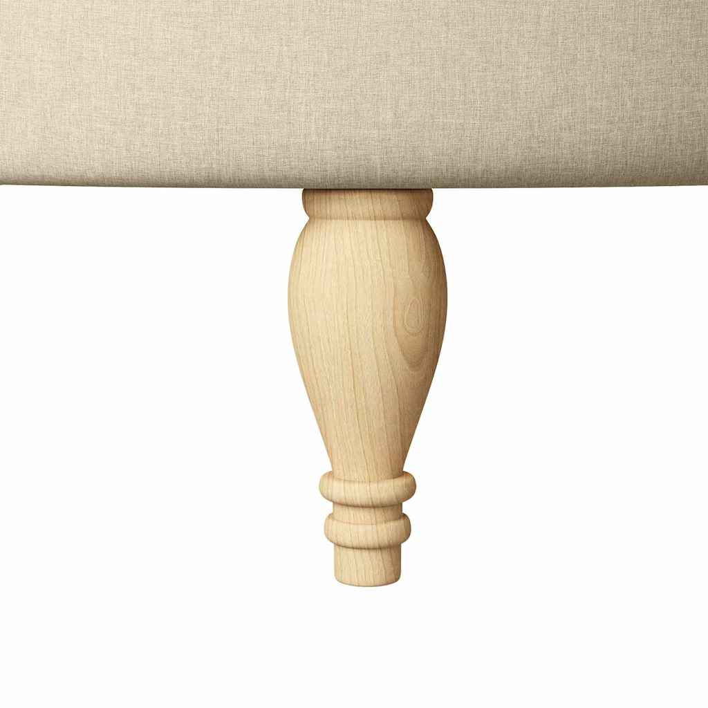 Fauteuil à pantoufle Crème 56,5 x 70 x 110 cm tissu - XIOS