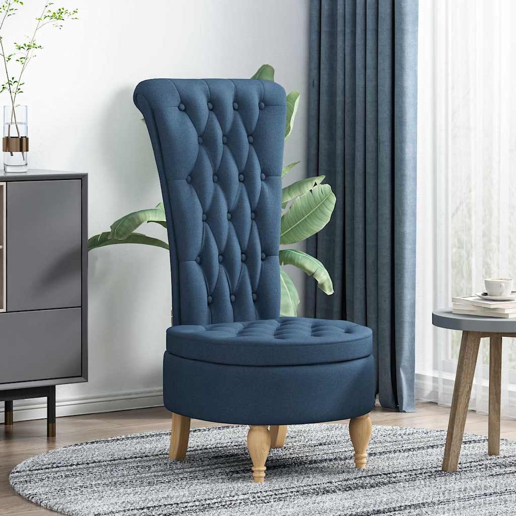 Fauteuil à pantoufle Bleu 56,5 x 70 x 110 cm tissu - XIOS