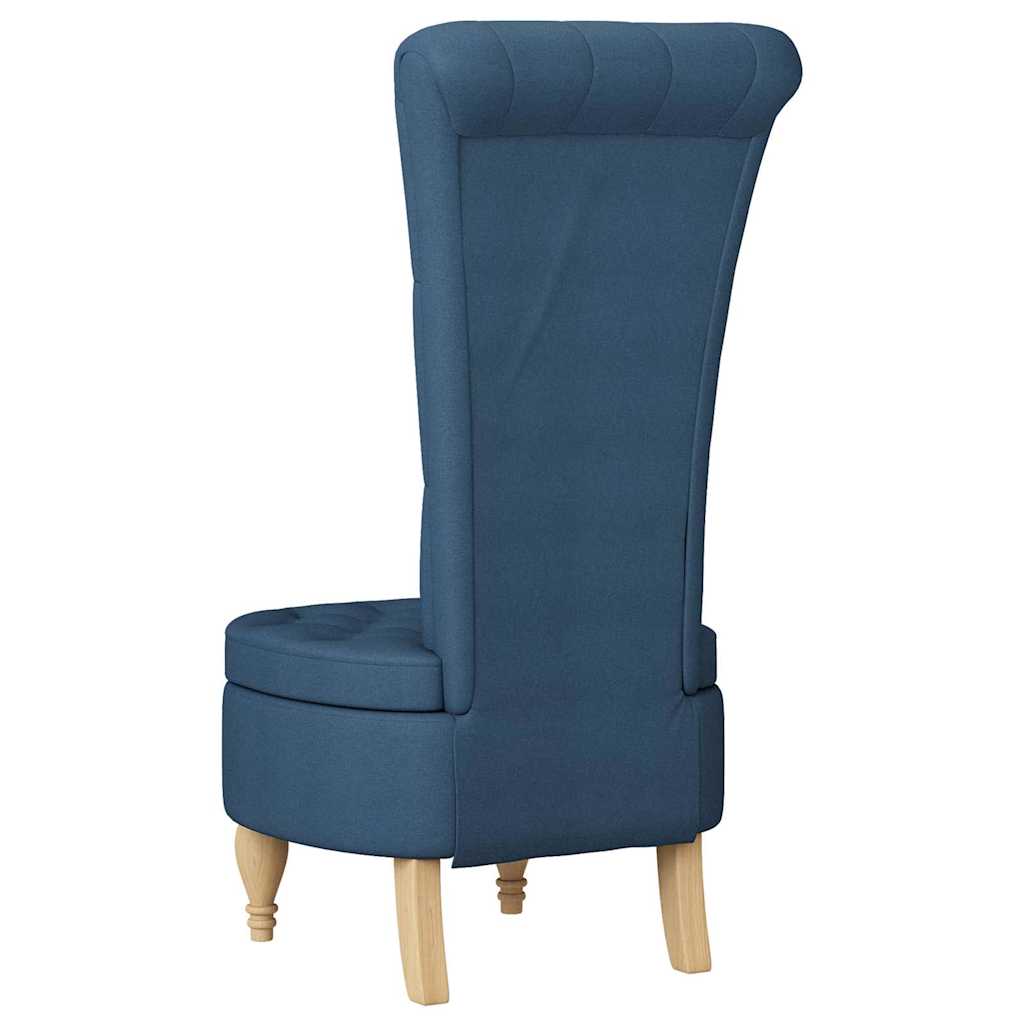Fauteuil à pantoufle Bleu 56,5 x 70 x 110 cm tissu - XIOS