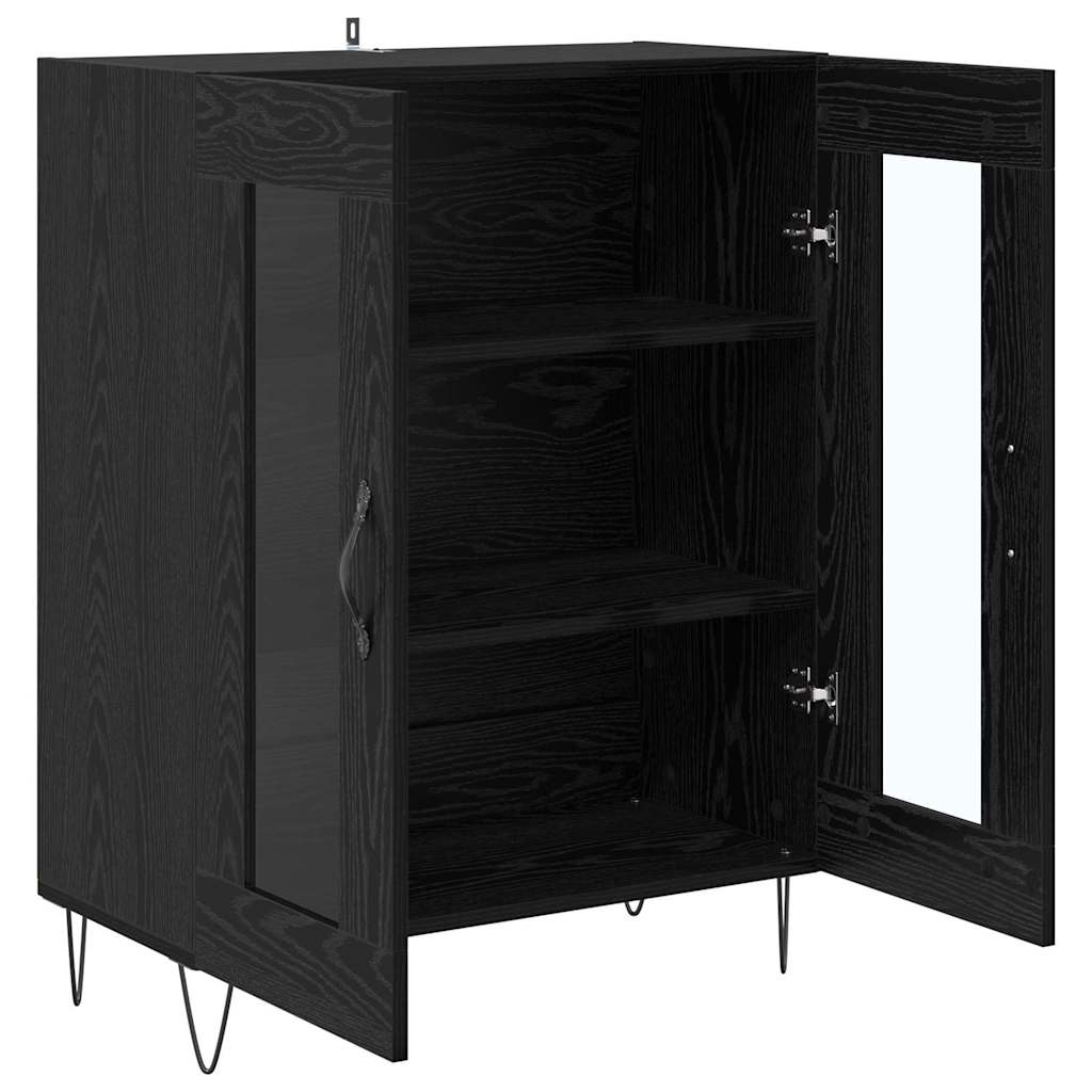 Buffet Chêne noir 69,5 x 34 x 90 cm Bois d'ingénierie - XIOS