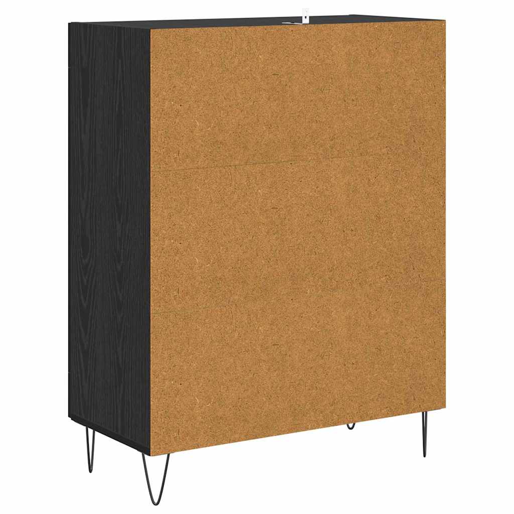 Buffet Chêne noir 69,5 x 34 x 90 cm Bois d'ingénierie - XIOS