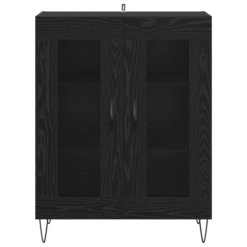 Buffet Chêne noir 69,5 x 34 x 90 cm Bois d'ingénierie - XIOS